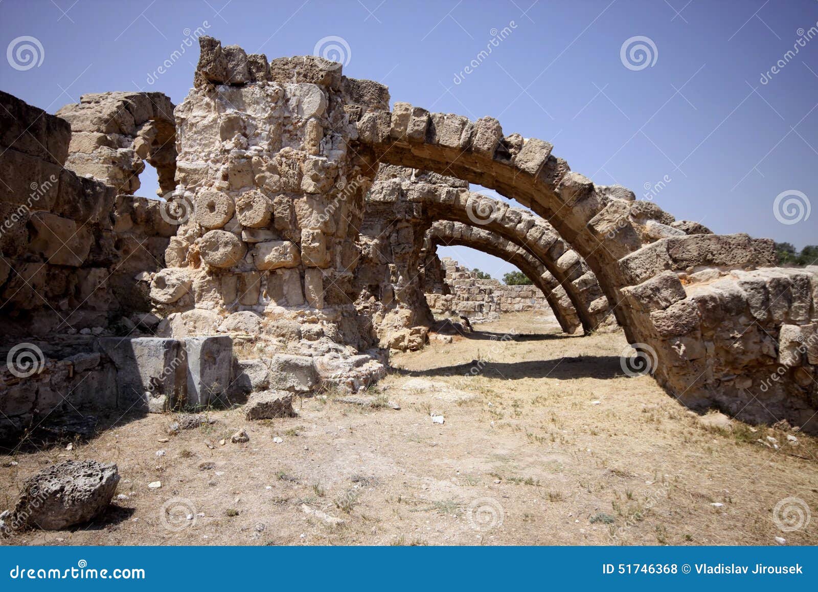 Large Stone Arches, Salamis, North Cyprus Stock Photo Image of famous