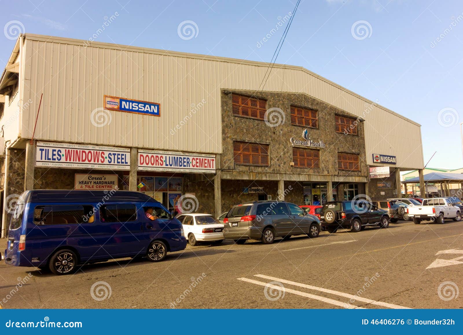 A Large Storage Building at Kingstown, St. Vincent Editorial Photo