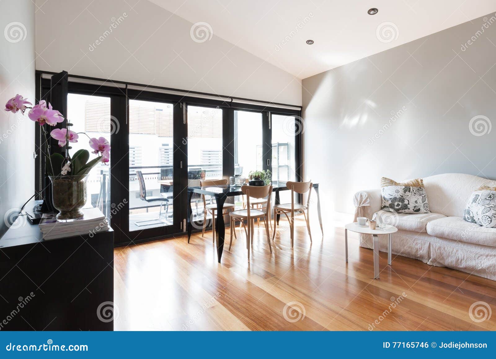 Studio Apartment Living large studio apartment living room with bi fold doors stock photo Studio Apartment Living large studio apartment living room with bi fold doors stock photo