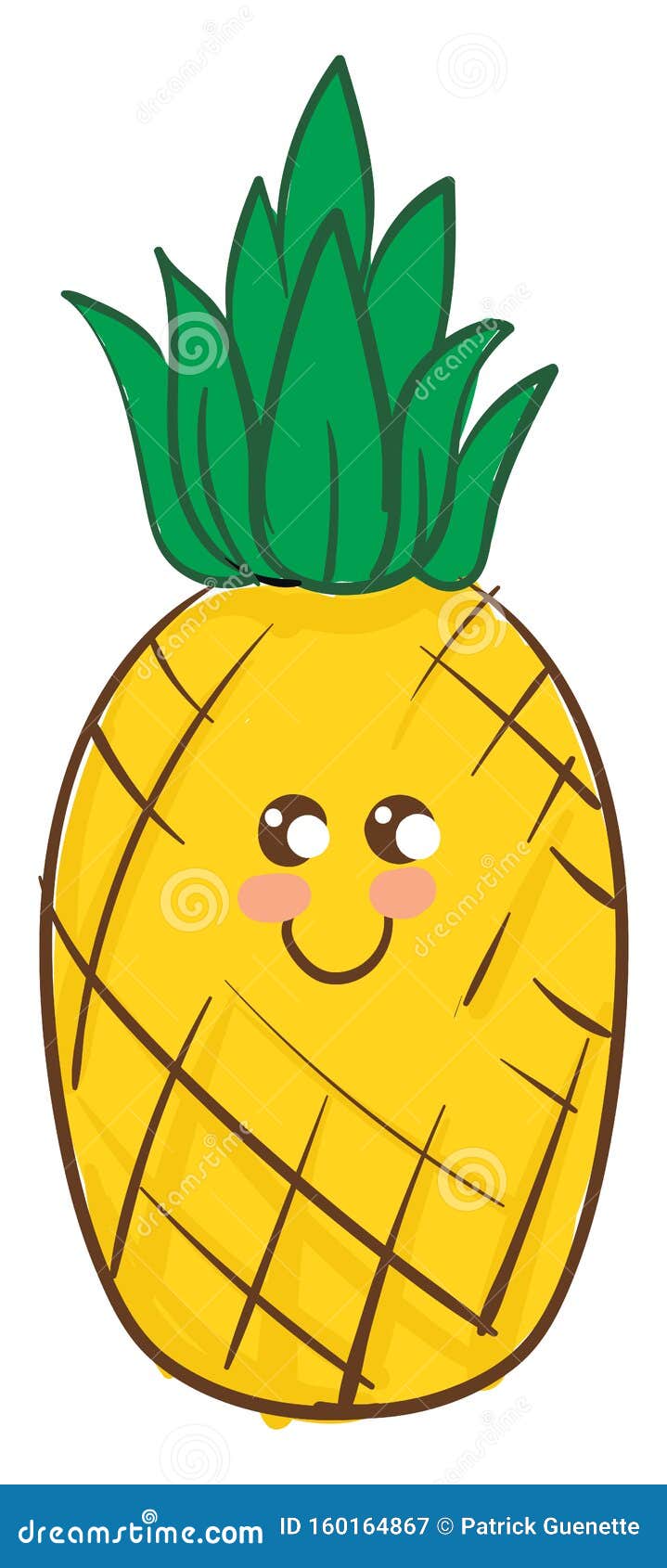 how to draw a pineapple easy | | Pineapple drawing, Cartoon pineapple,  Drawing for kids