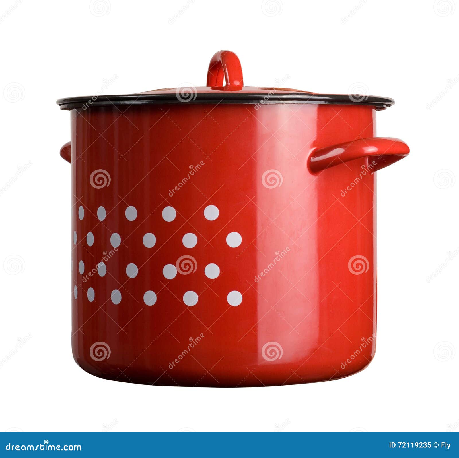 Large Traditional Red Cooking Pot Stock Image Image of home, classic