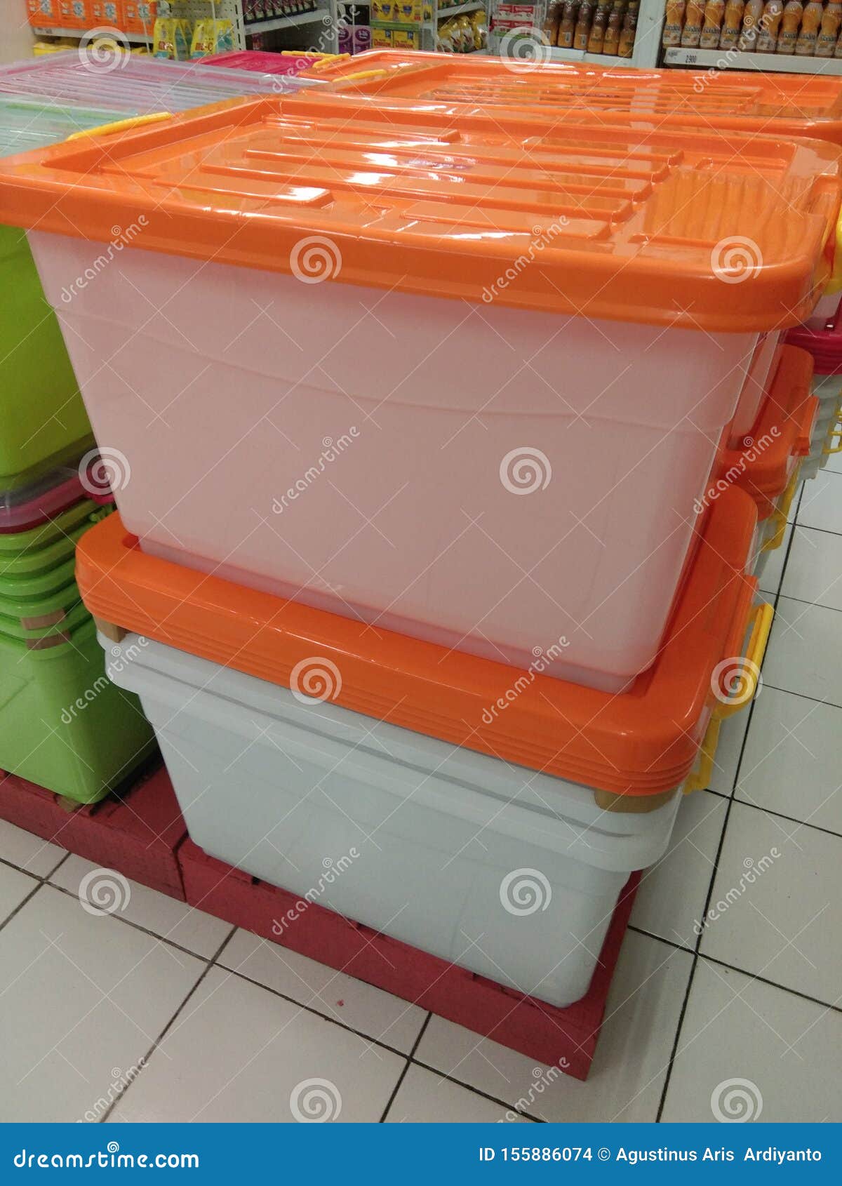 A Large Tupperware Box for Storing Various Items Stock Photo - Image of  food, lunch: 155886074