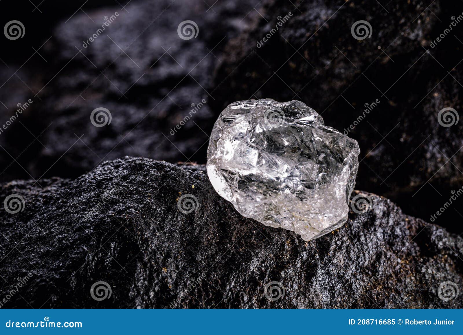 Large Uncut Diamond Stone in a Natural State within a Mine ...