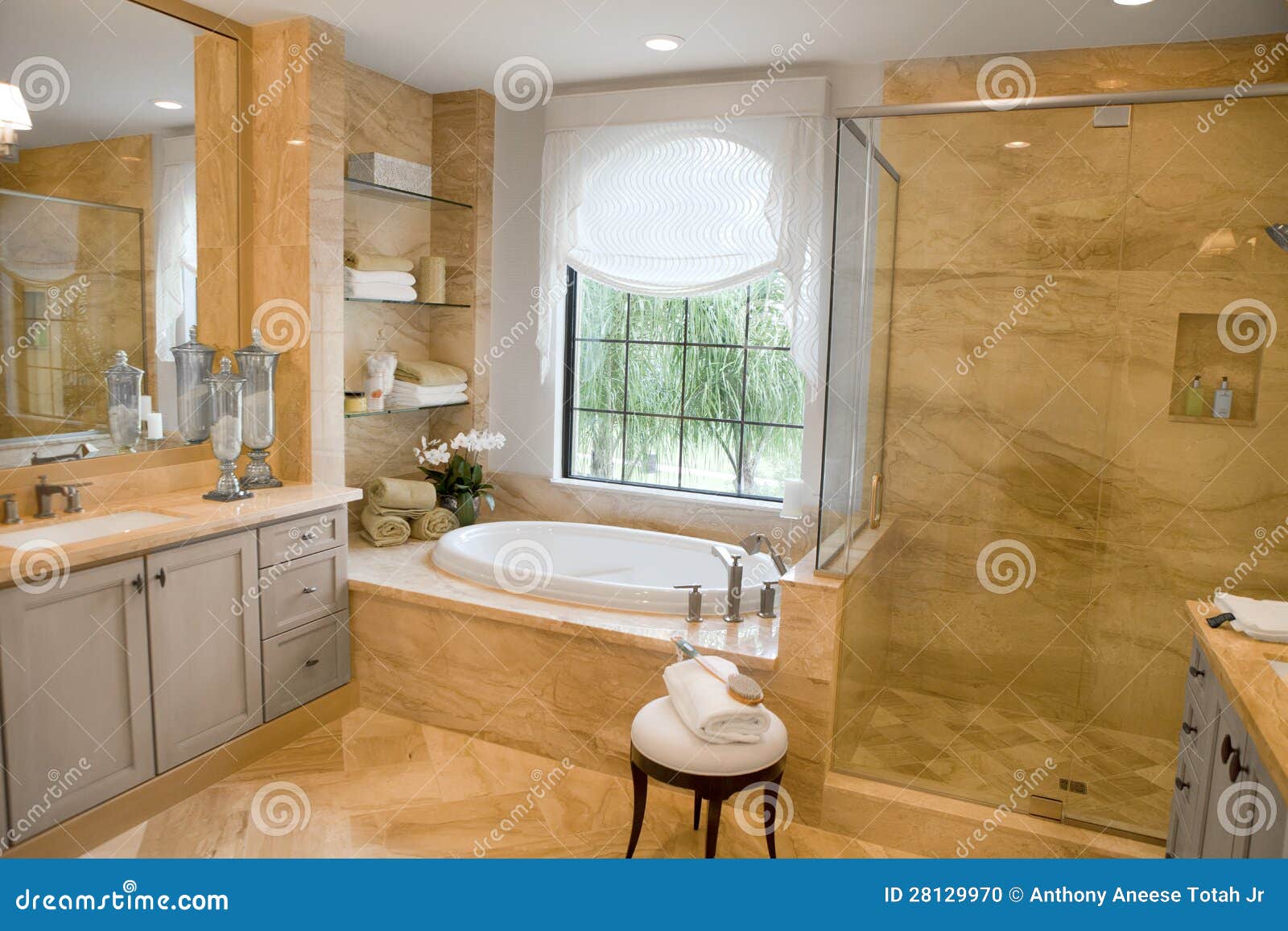 large upscale master bathroom