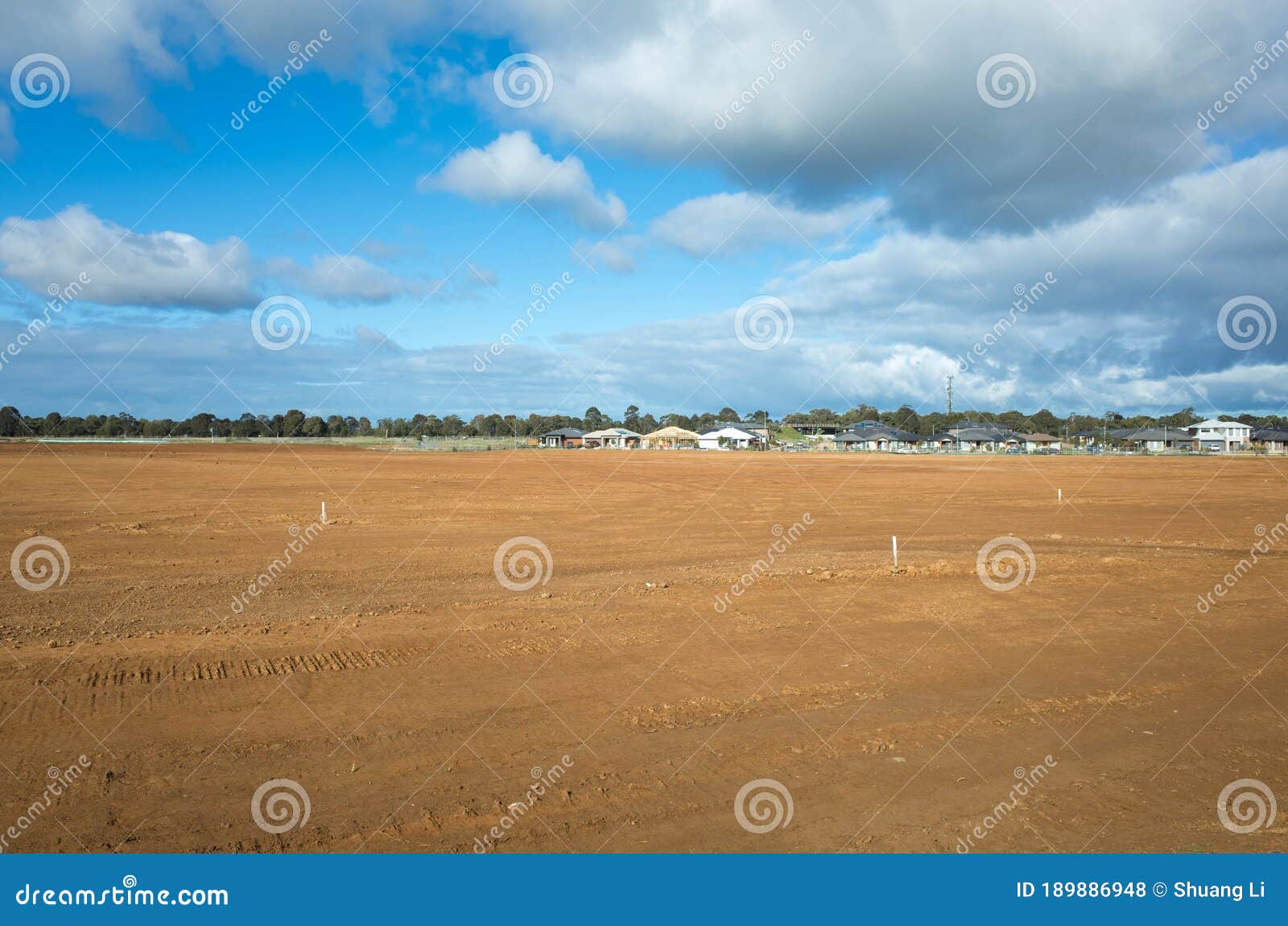 A Large Vacant Land Ready To Build New Residential Houses In Melbourne