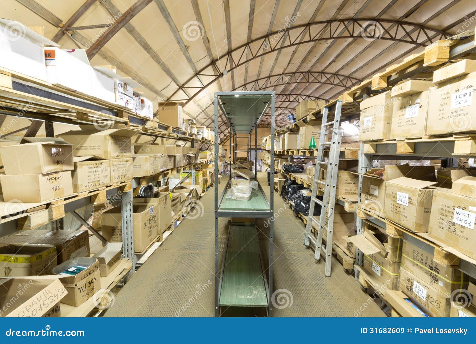 Large Warehouse of Sport Equipment Stock Image Image of distribution