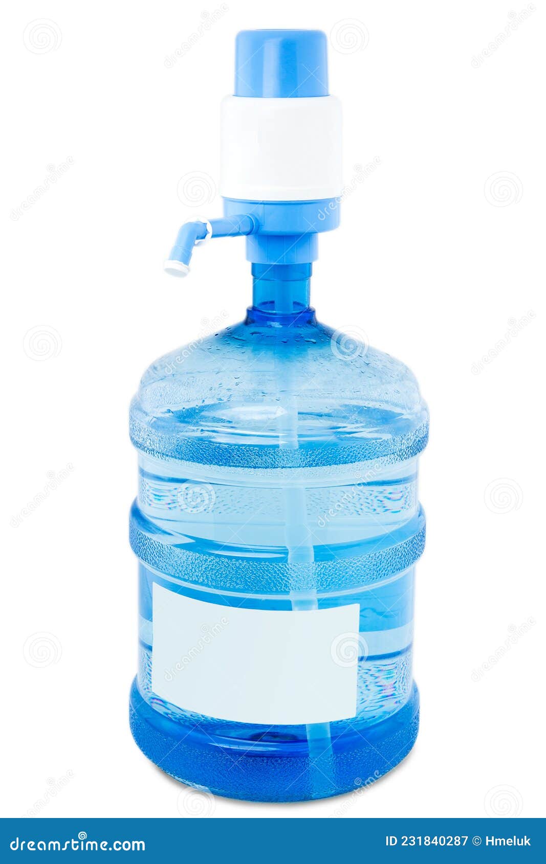 Large Water Bottle with Pump Stock Image Image of kitchen, container