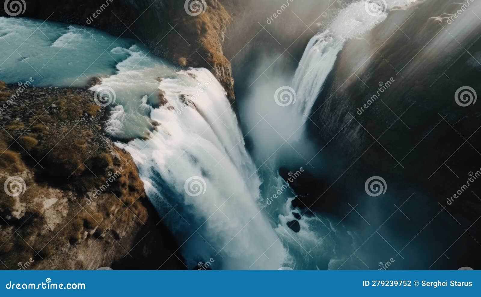 Water Tap Coming Out Of An Oasis On Earth, Environment Issue