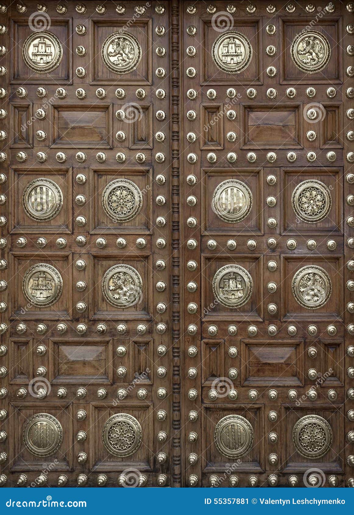 Large Wooden Doors Decorated Stock Image - Image of wood, ornament ... Large Wooden Doors Decorated Stock Image - Image of wood, ornament ...