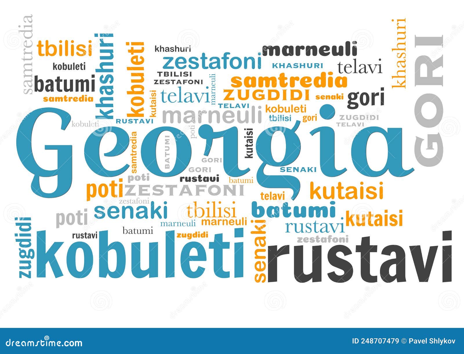 The Largest Cities in Stock Illustration Illustration of kutaisi 248707479