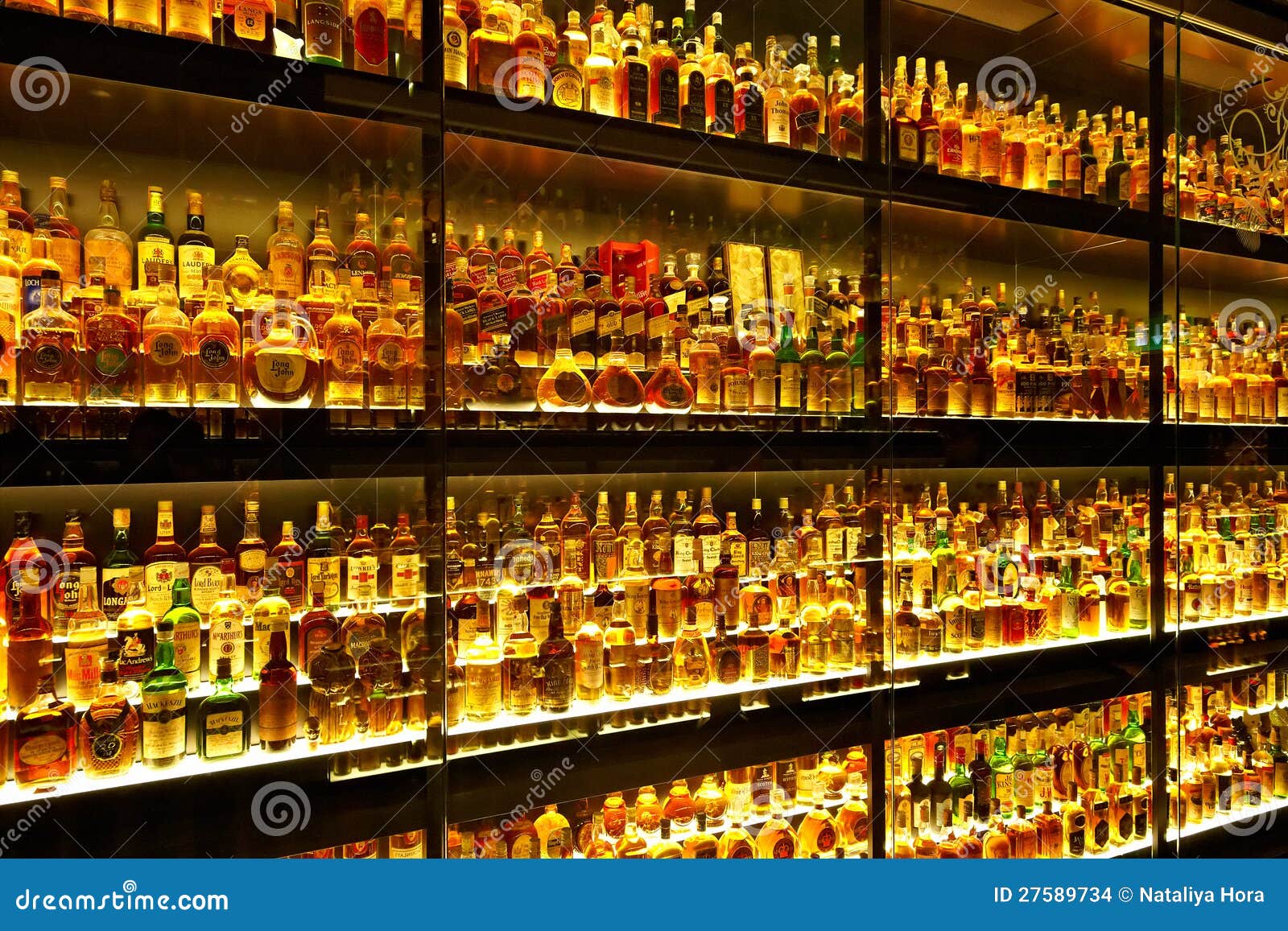 The Largest Scotch Whisky Collection in the World Editorial Stock Image