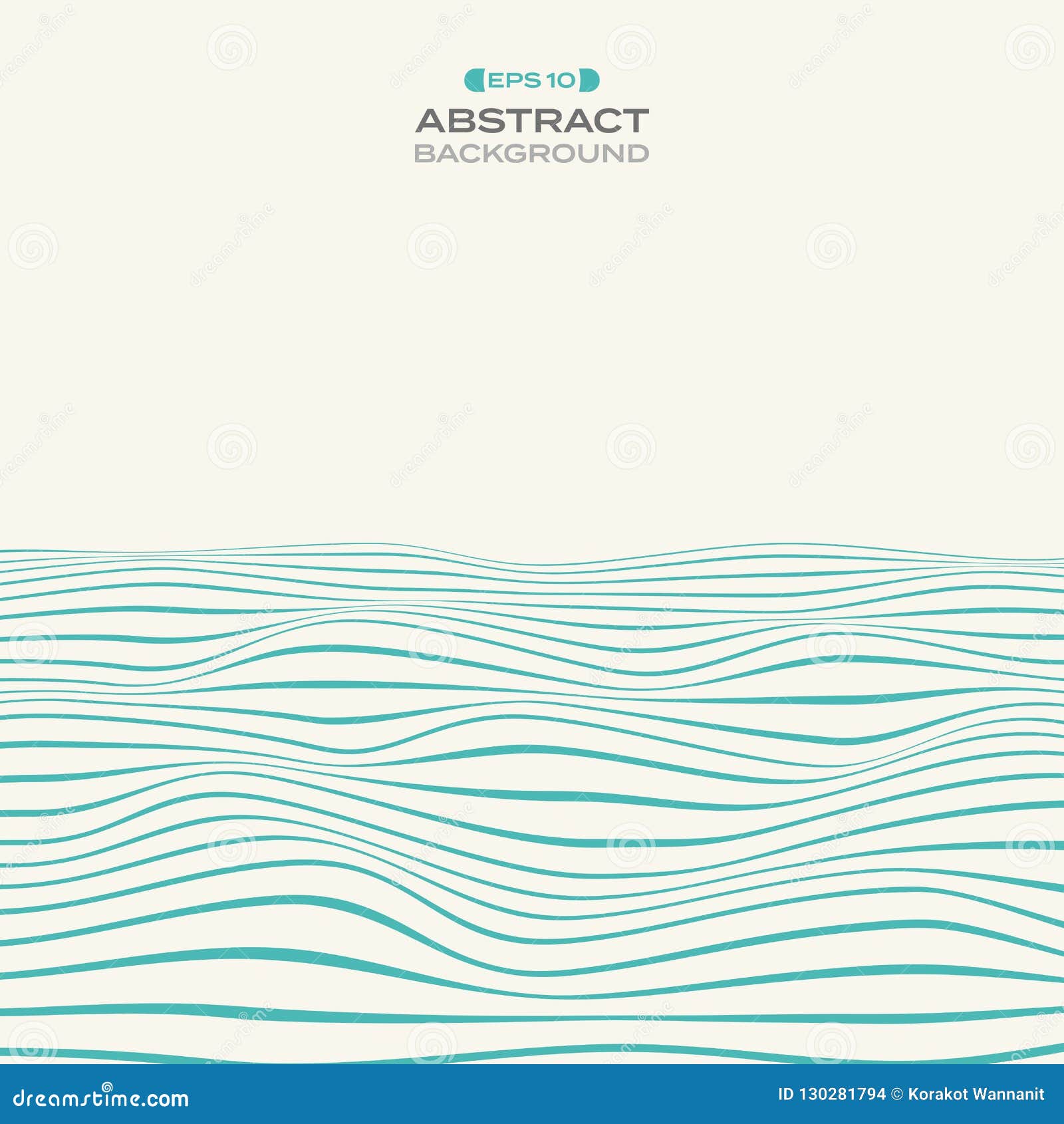 larrge of blue stripe line wavy pattern background.