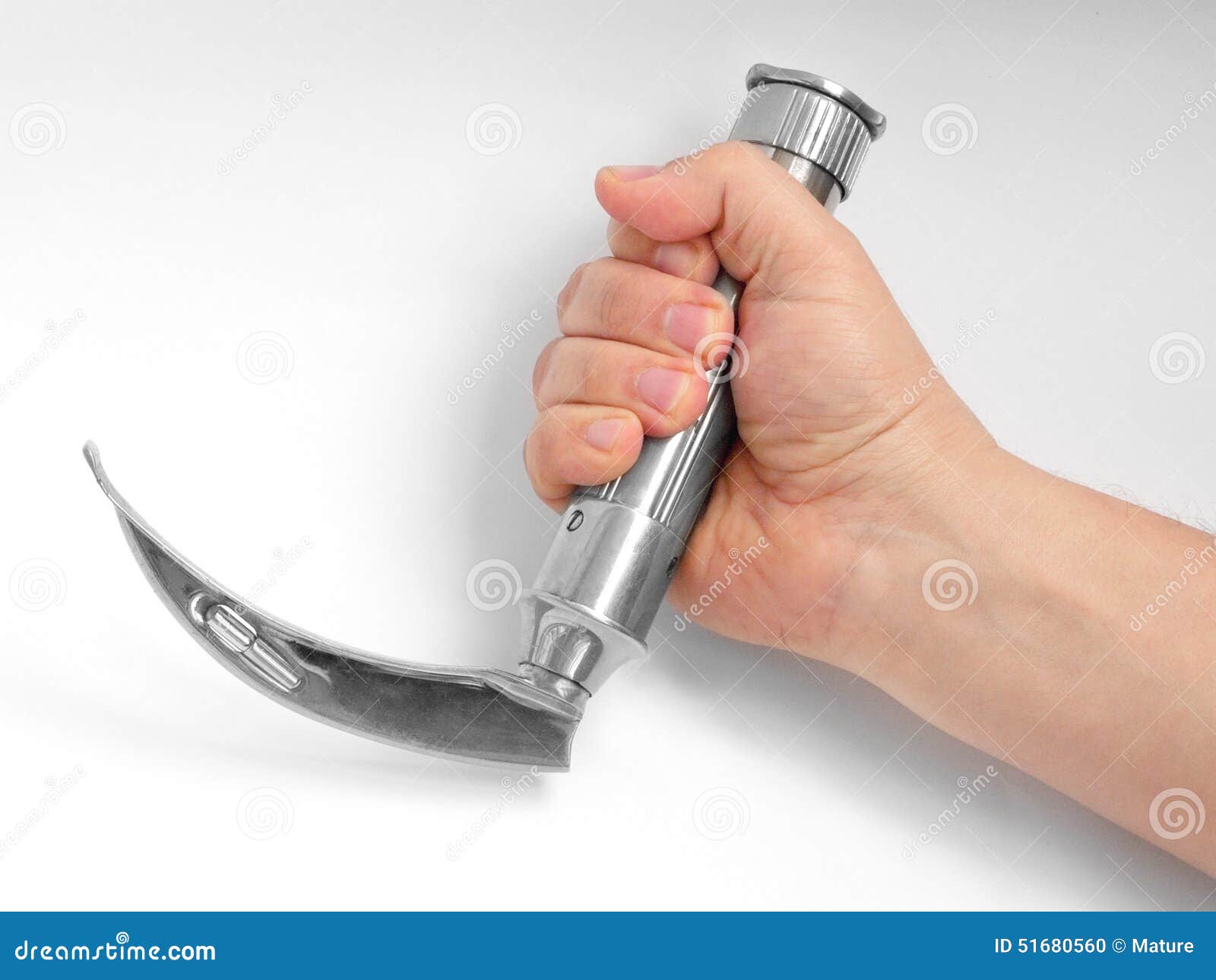 Laryngoscope with Curved Blade Stock Photo Image of hospital