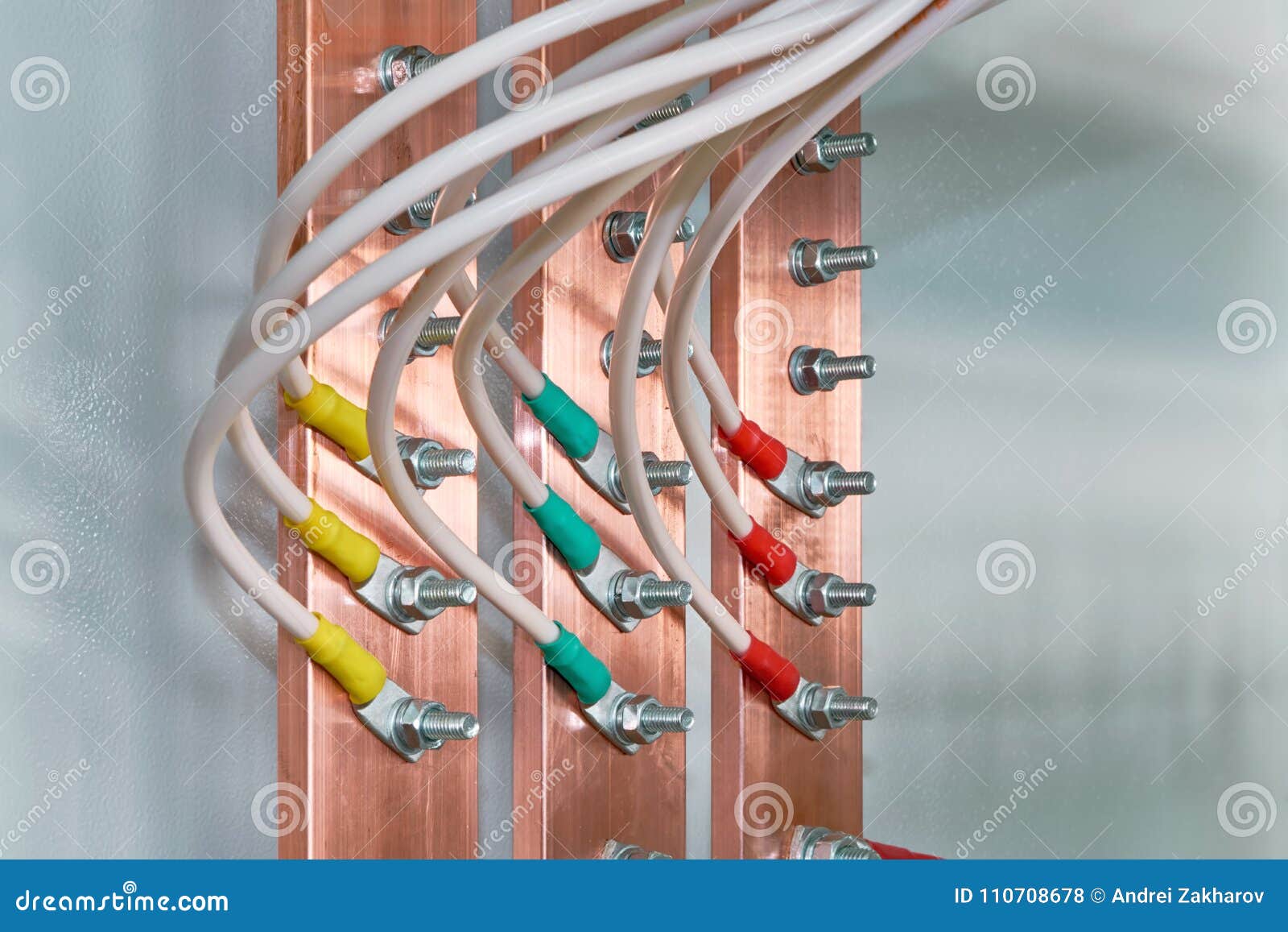 10 anschlüße 2,6mm Barra de distribución con cable de conexión de marrón NUEVO 