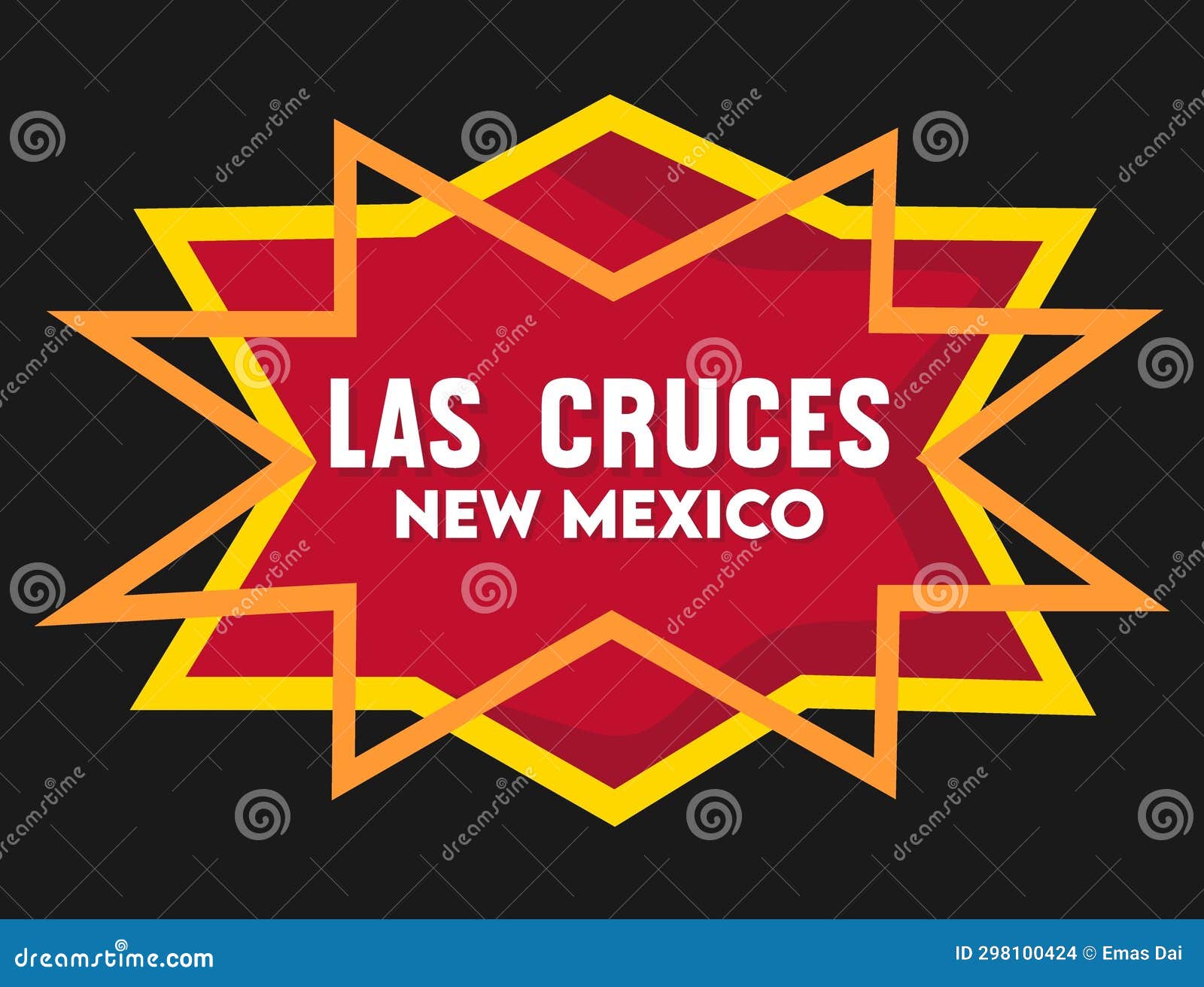 Las Cruces New Mexico United States Stock Illustration Illustration