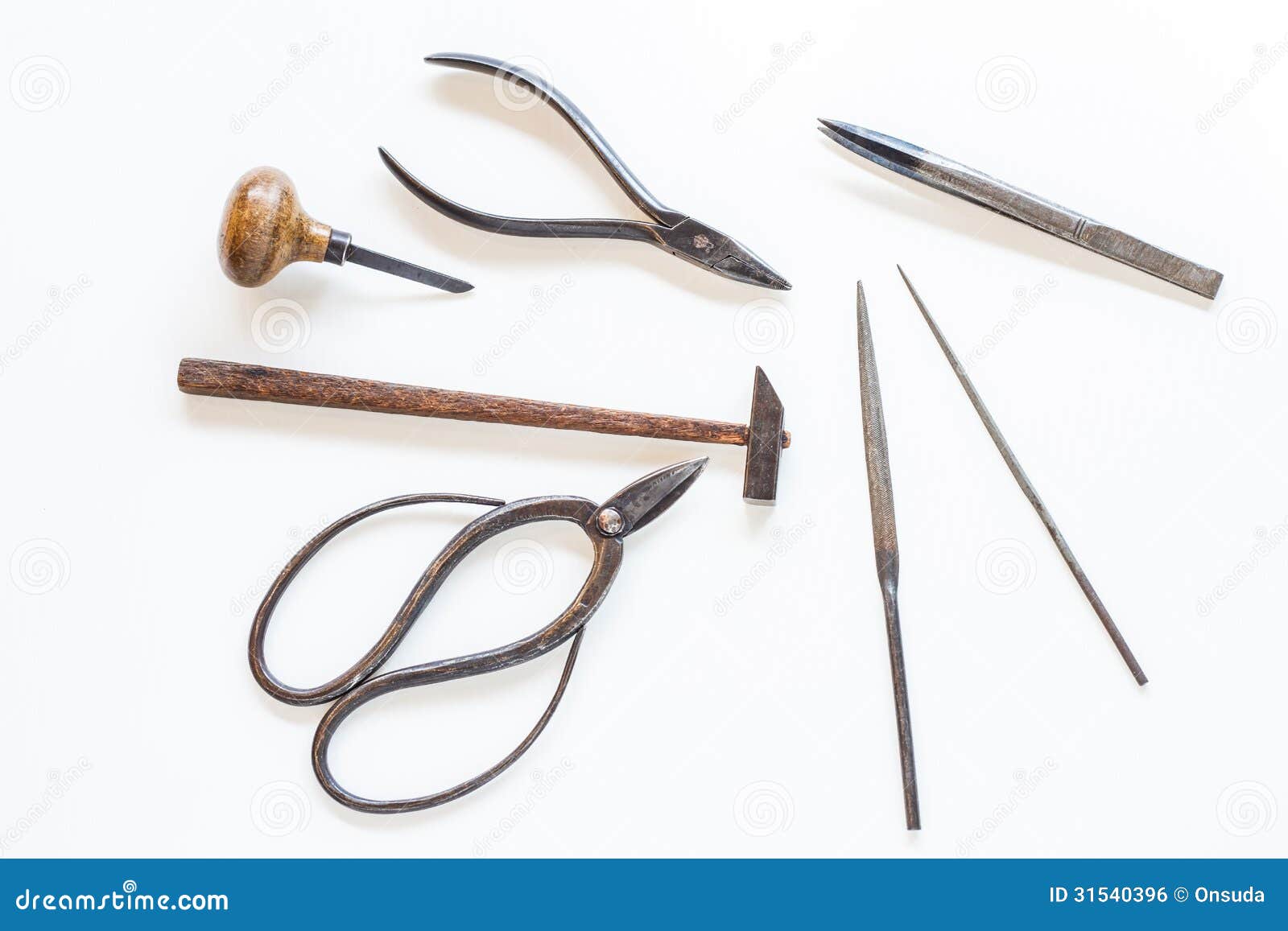 Las Herramientas Del Orfebre Foto de archivo Imagen de toolkit