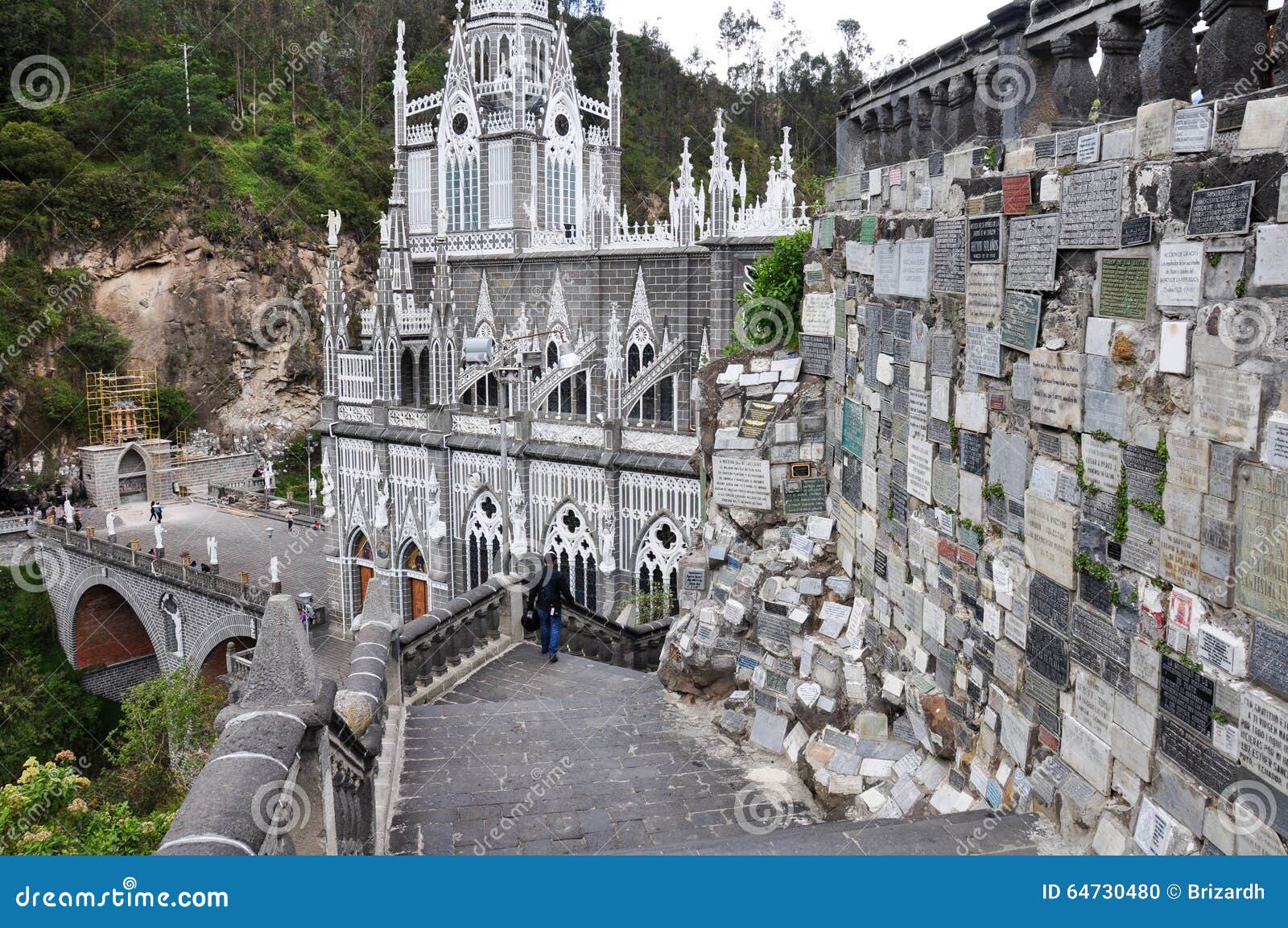 Las Lajas Church in South of Colombia Stock Photo - Image of castle,  colombia: 64730480