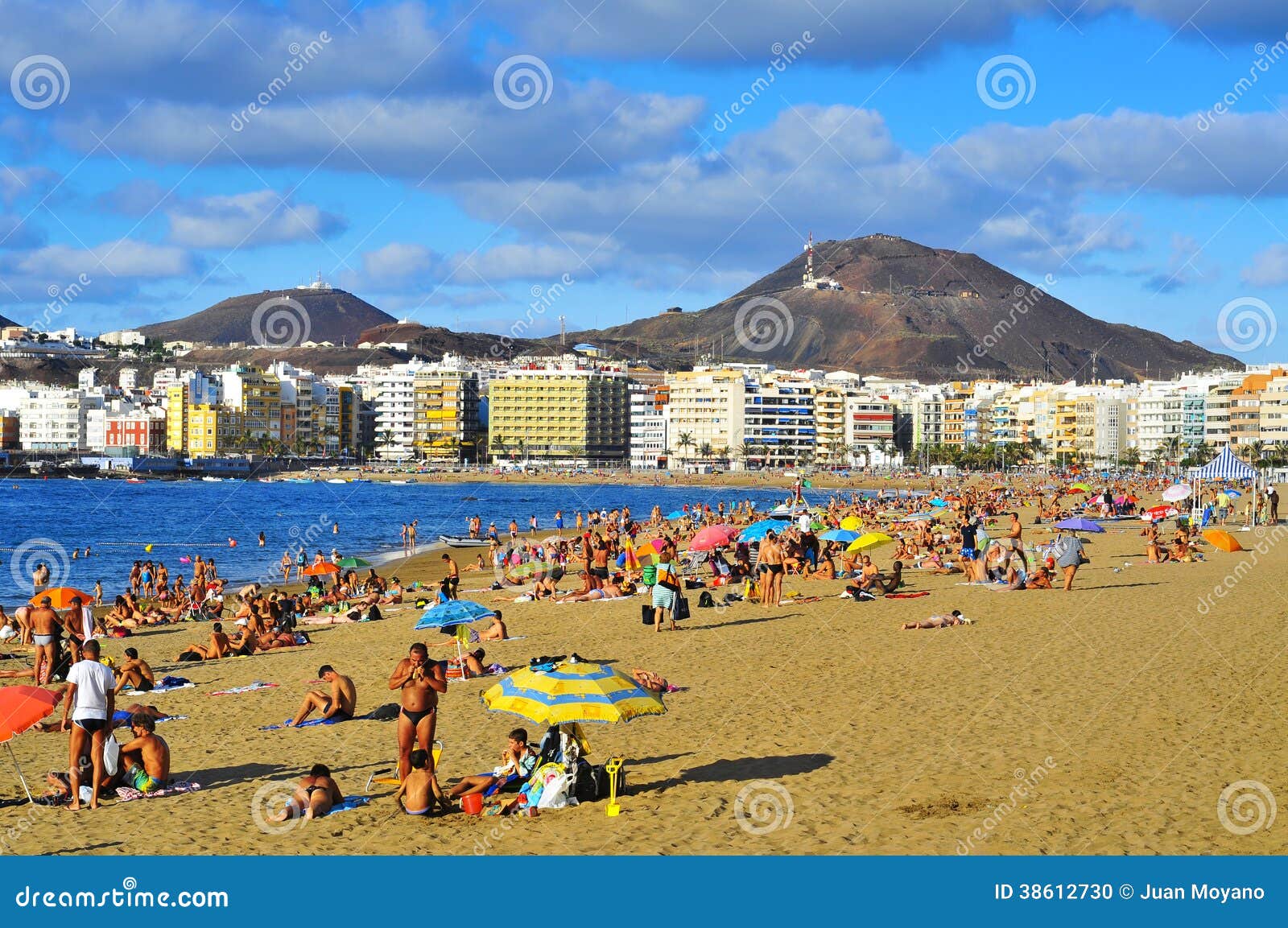 Las Palmas Gran Canaria Hiszpania Obraz Editorial Obraz Zlozonej Z Scena Wyspy 38612730