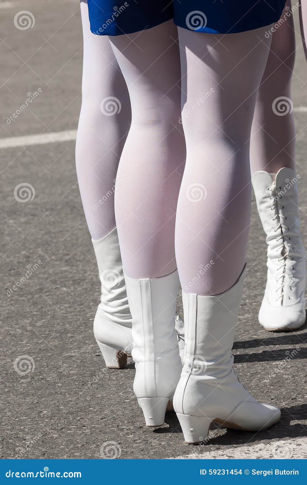 botas blancas mujer