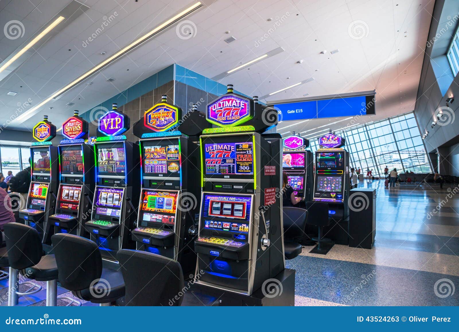 When you land at McCarran International Airport you know you're in Las Vegas when you see and hear the sights and sounds of slot machines.If you're over 21, enjoy one of Las Vegas visitors' favorite pastimes and spend a few minutes at one of our slot machines located throughout the airport.