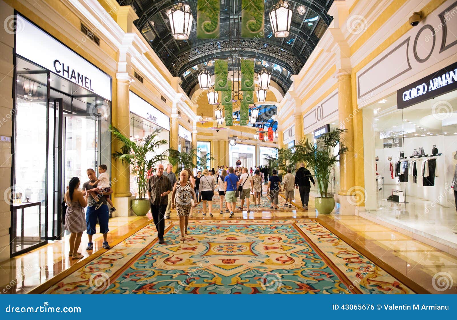 Las Vegas Bellagio Hotel Shopping Mall Editorial Photo - Image of