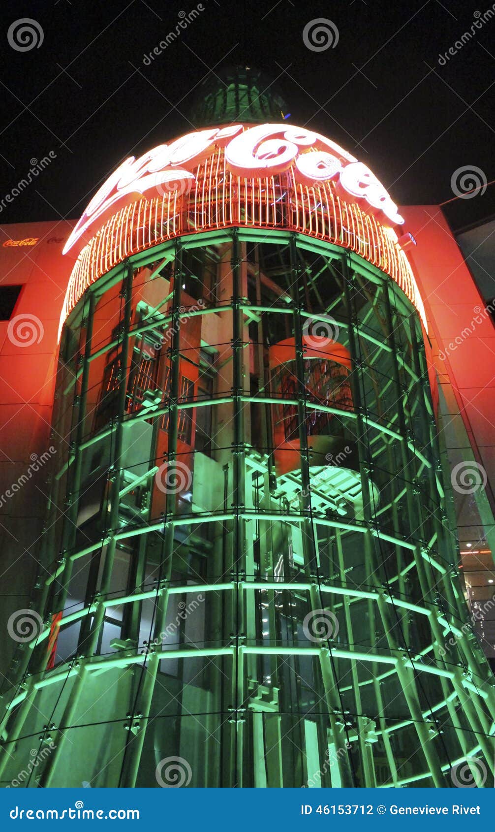 Las Vegas Coca Cola Store by Night Editorial Photography Image of neon, coca 46153712