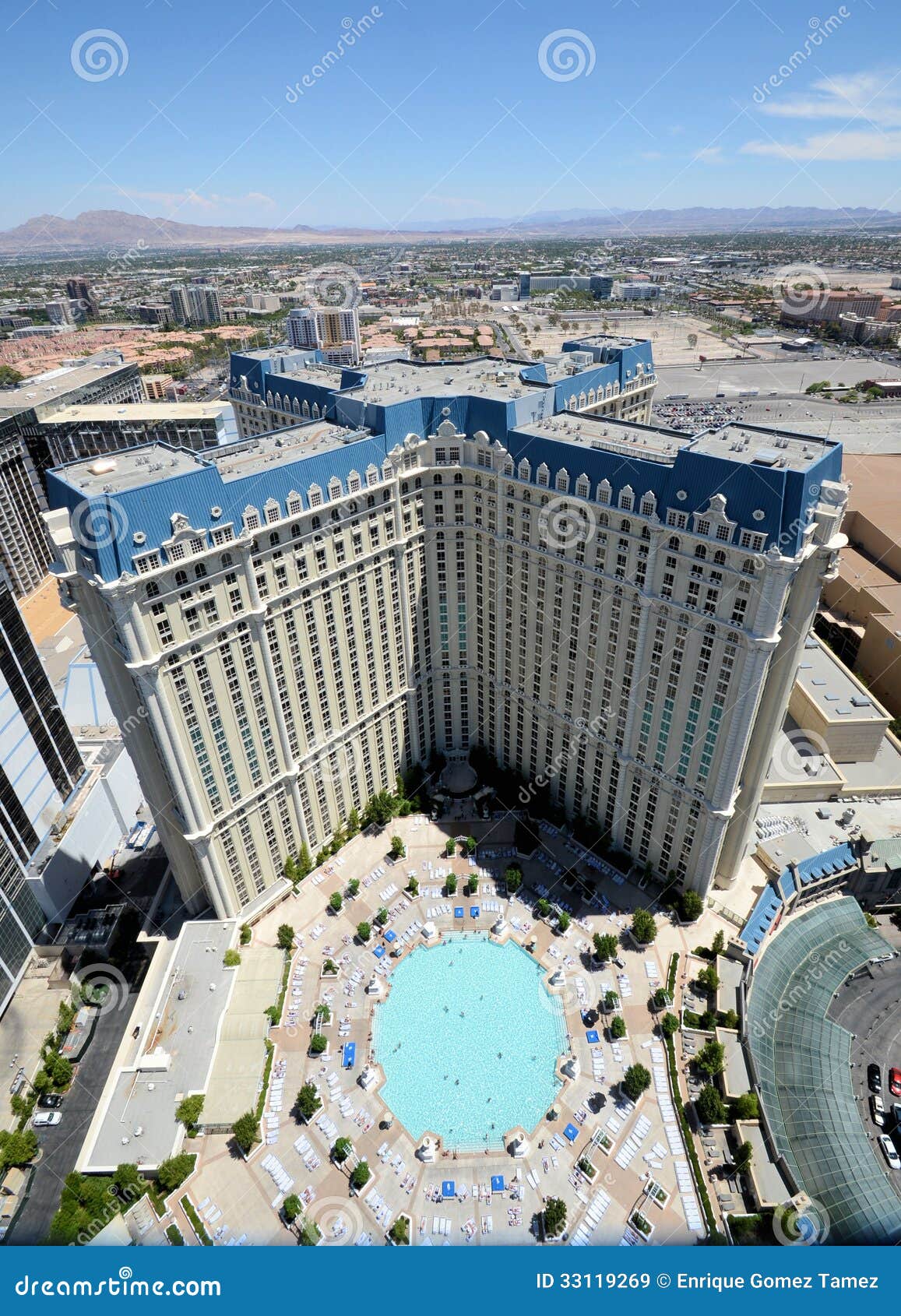 Las Vegas Hotel Paris Aerial View Editorial Stock Image - Image of america,  paris: 33119269