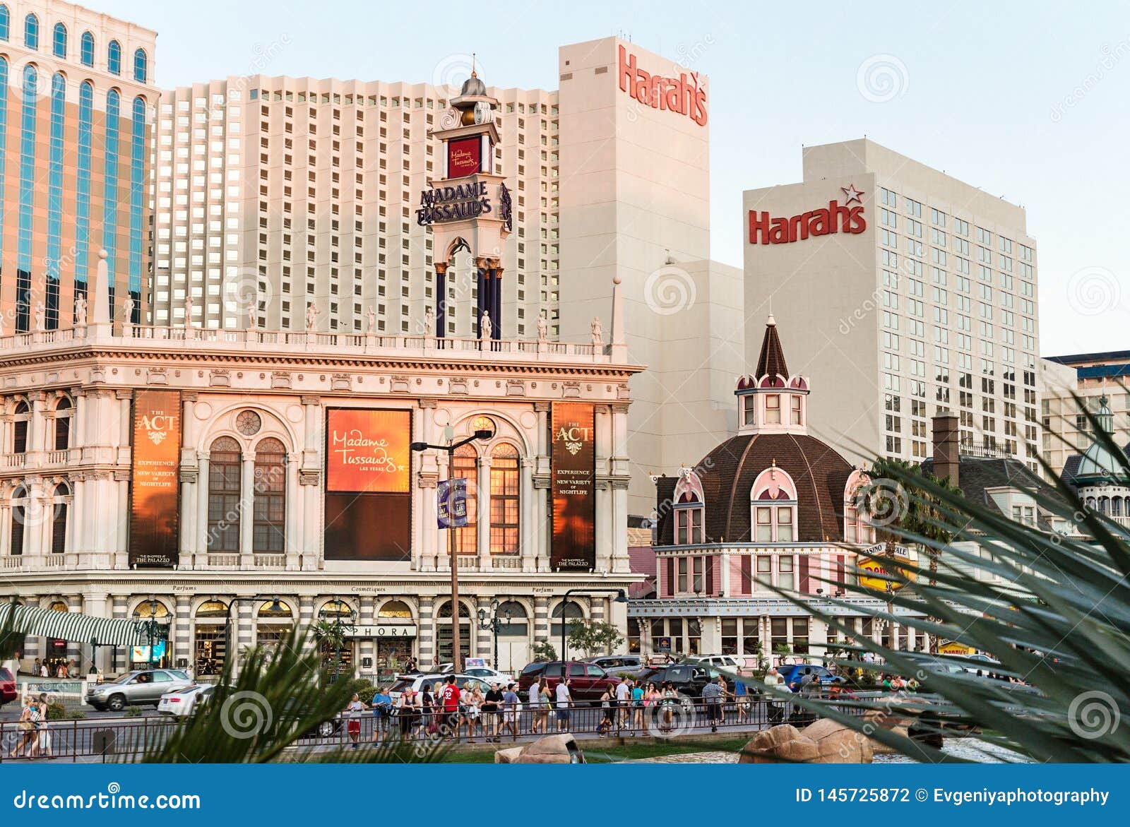 Closeup Of Harrahs Hotel On July 8th 2013 In Las Vegas Usa Editorial ...