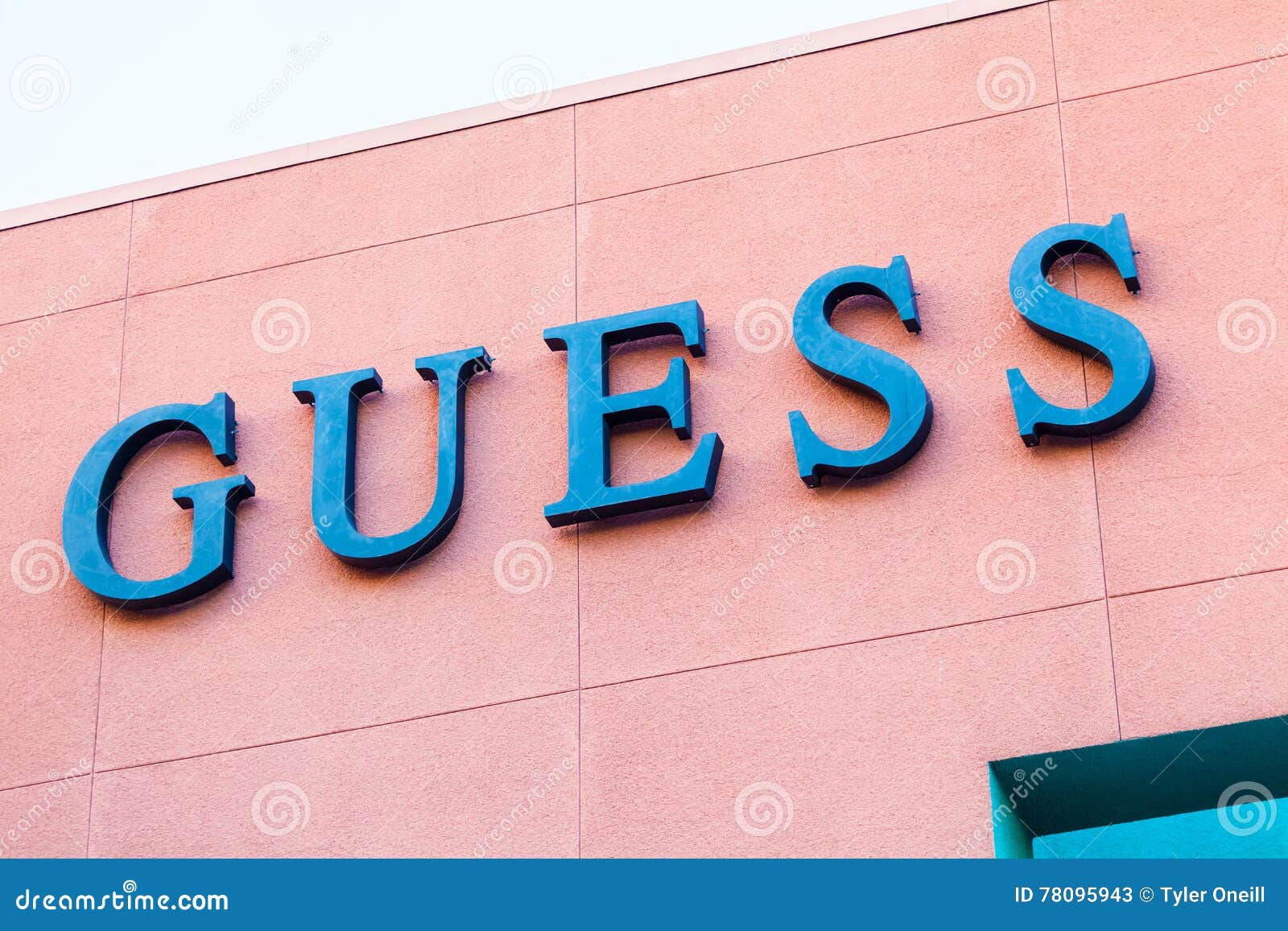 LAS VEGAS, NEVADA - August 22nd, 2016: Guess Logo on Store Front ...