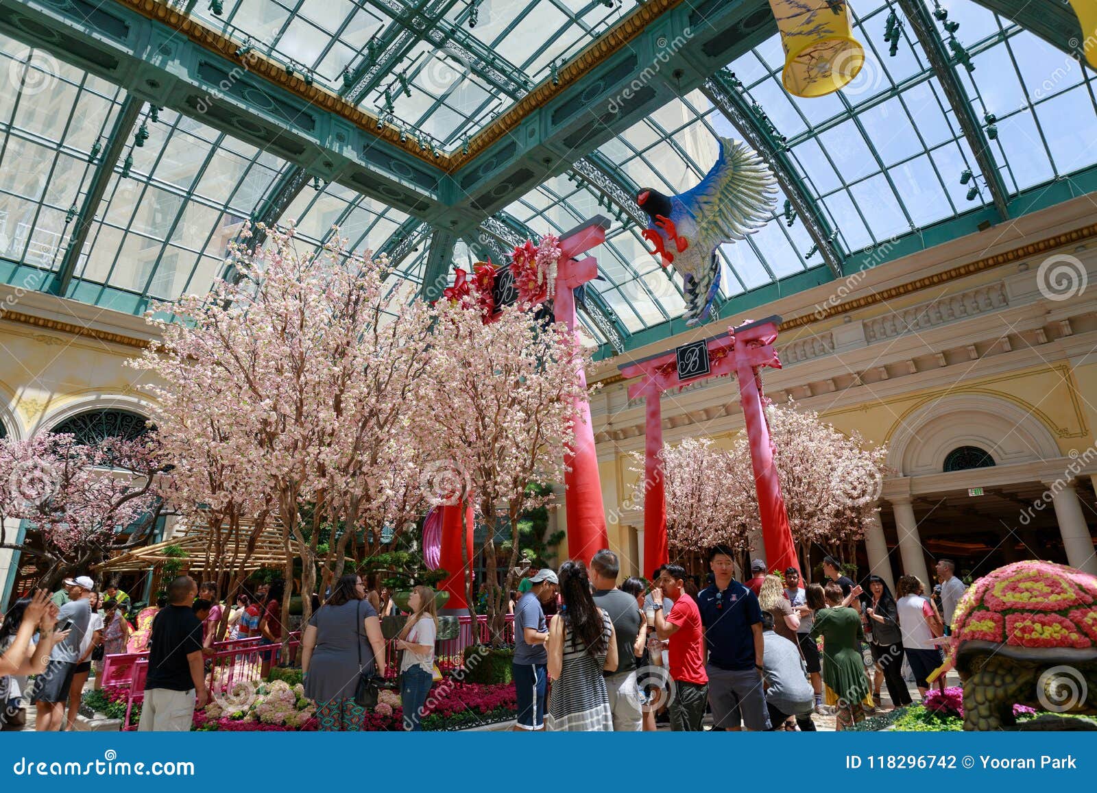 Scenery Of Bellagio Hotel Conservatory Botanical Gardens In Las