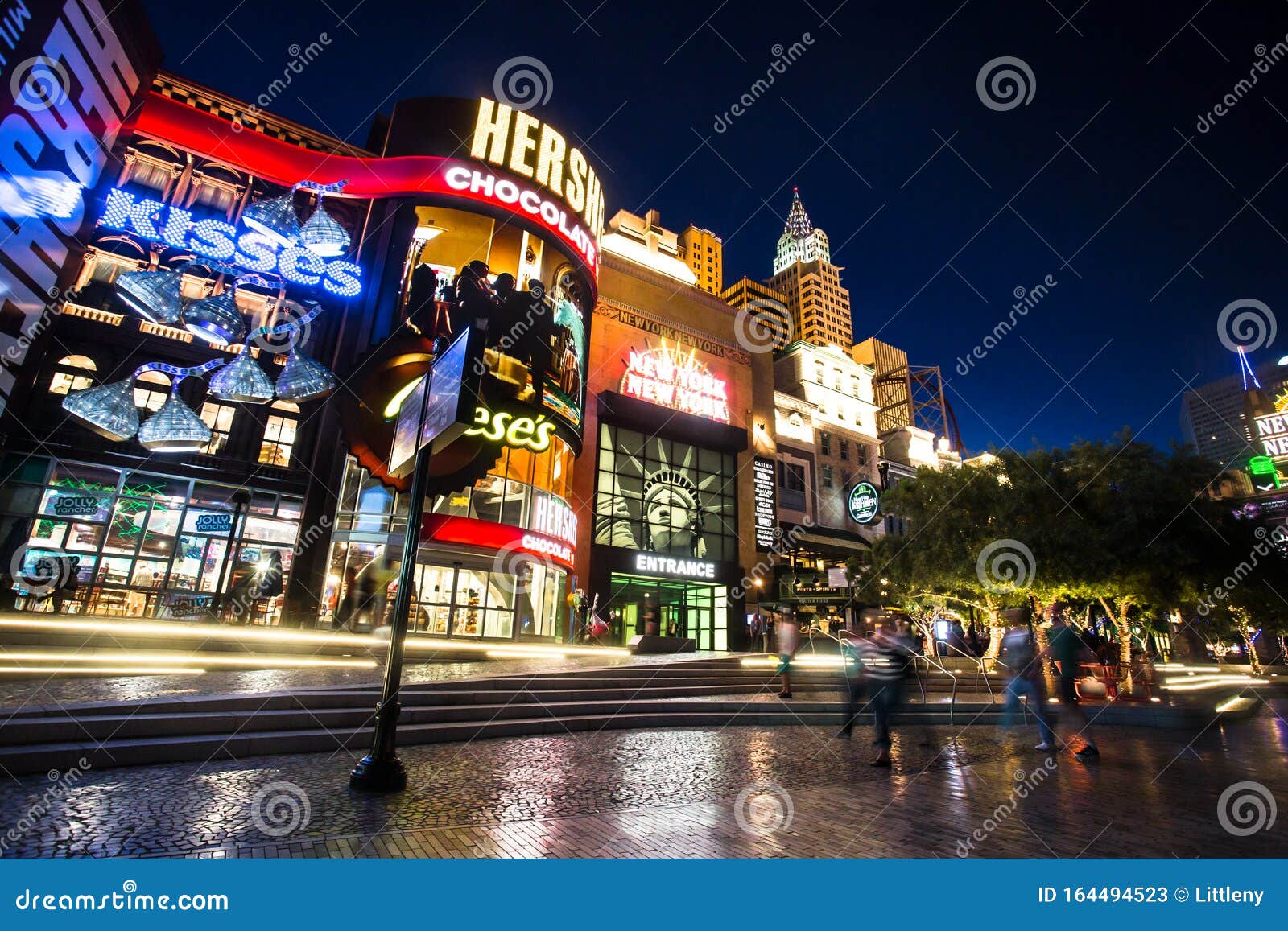 Las Vegas New York New York Hotel Casino at Night Photo Photograph