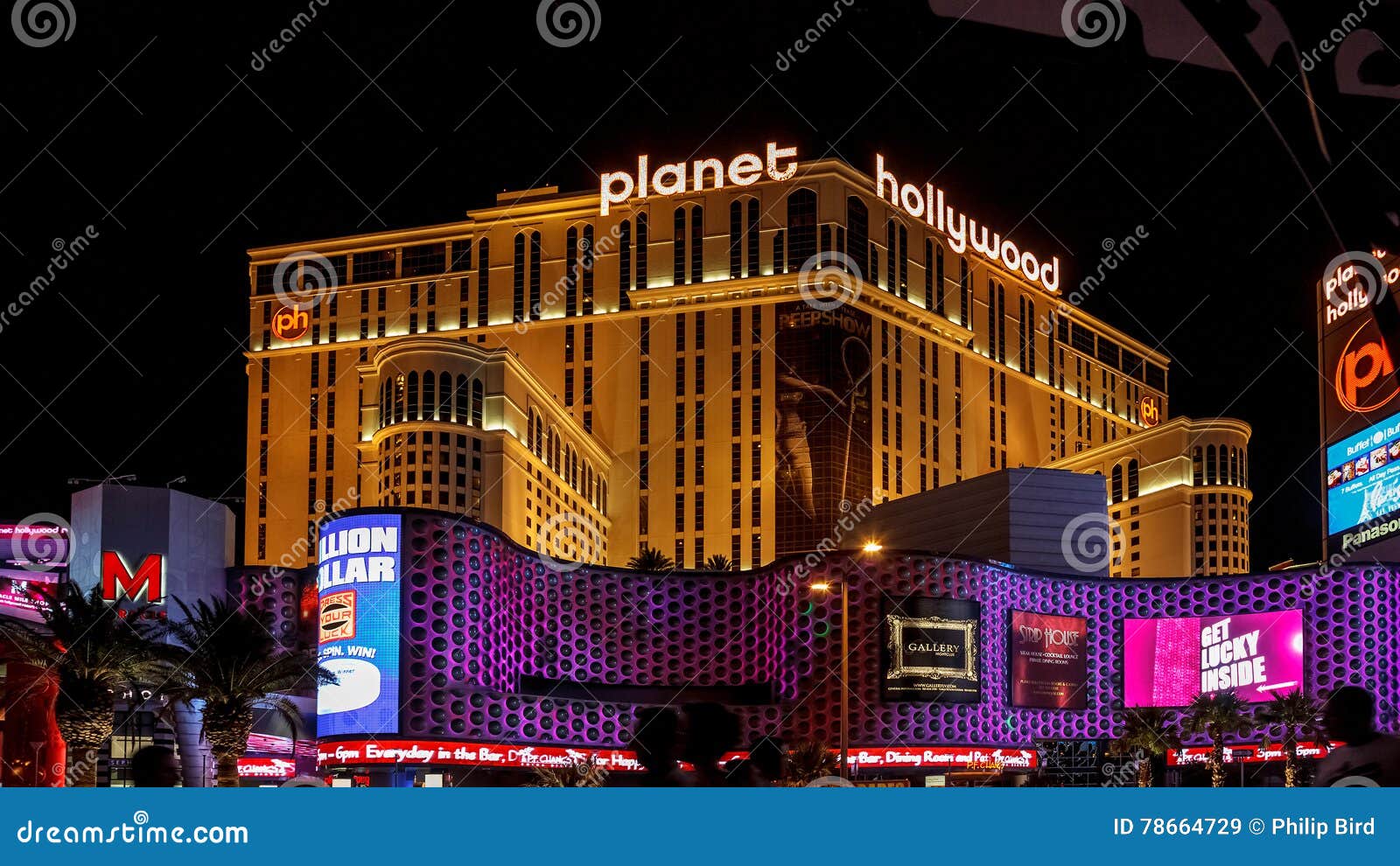 Nightlife in Las Vegas, the USA