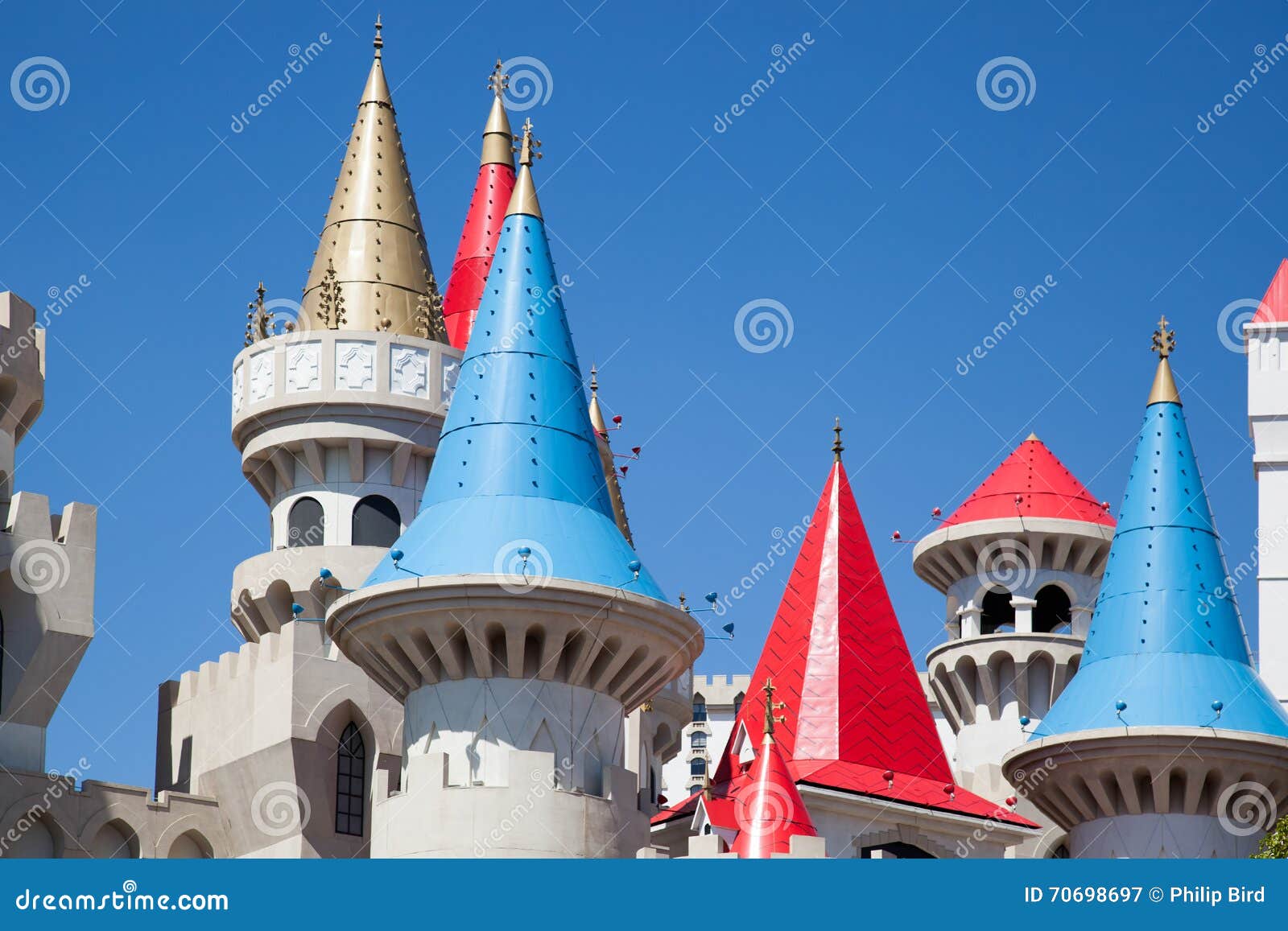LAS VEGAS, NEVADA/USA AUGUST 1 Walt Disney Castle In