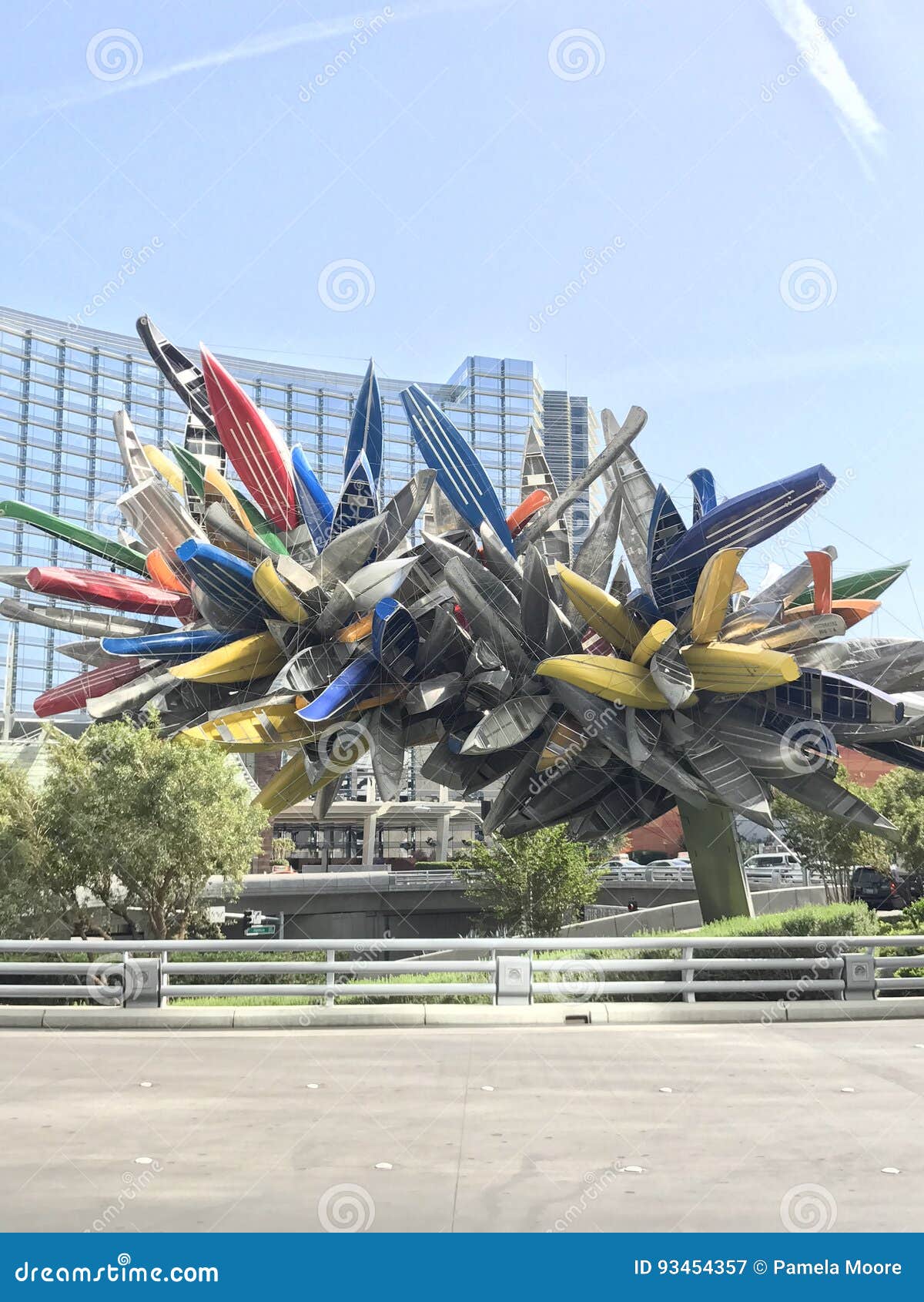 Las Vegas Sculpture Water Fountain Editorial Image