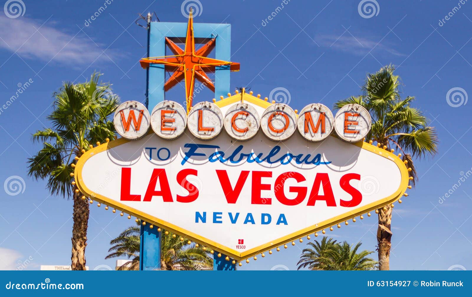 The Las Vegas Sign at Daylight Editorial Photography Image of