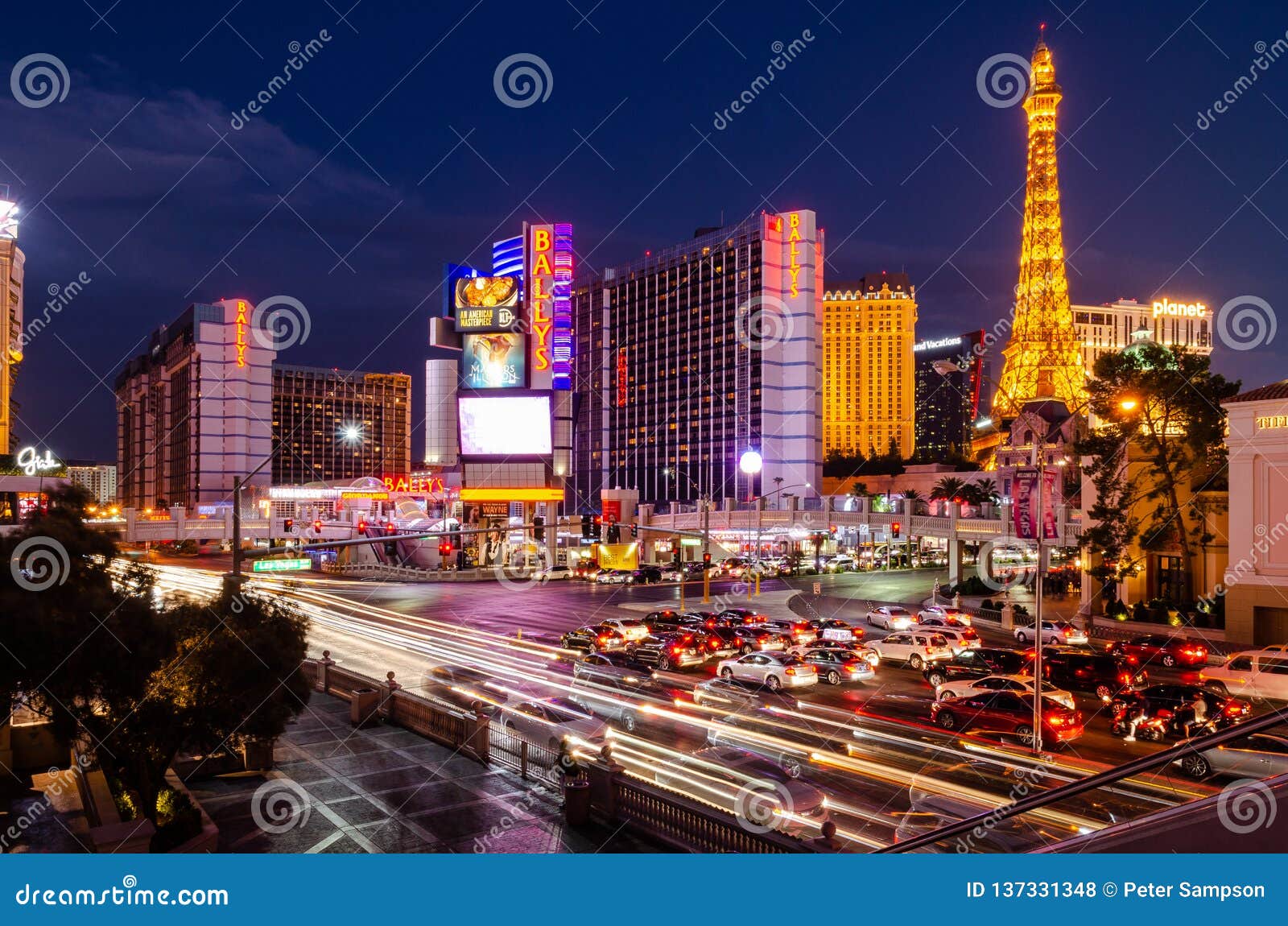 Las Vegas city at night editorial stock photo. Image of night - 122114643