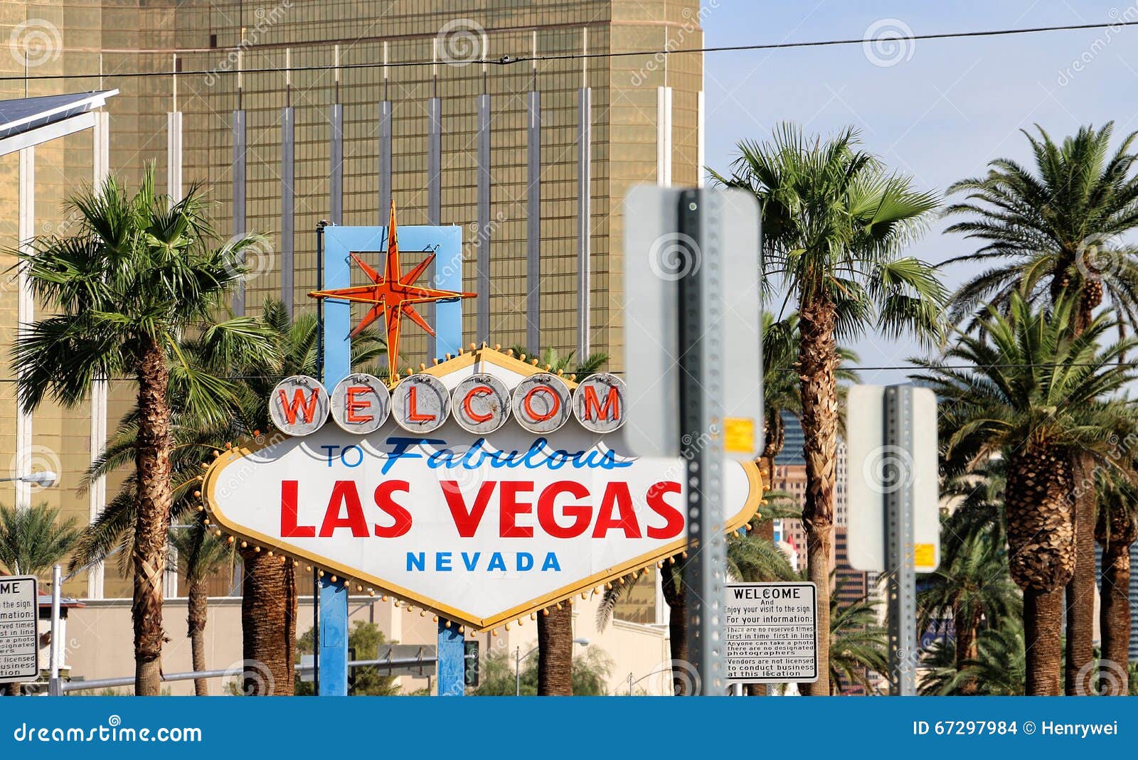 Las Vegas - znak. Kolorowy obrazek powitanie Bajecznie Las Vegas znak