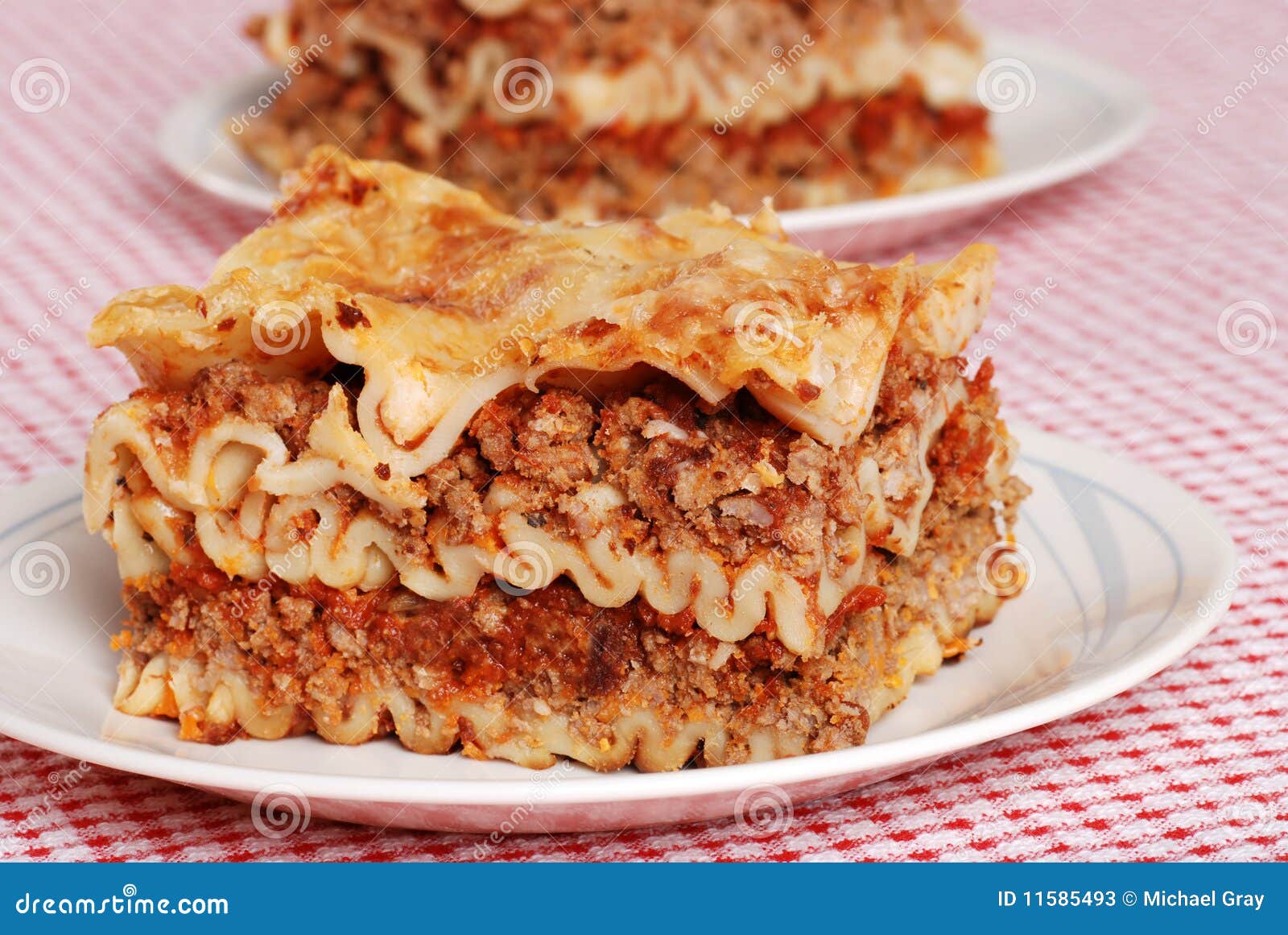Lasagna On A Plate Stock Photos Image 11585493