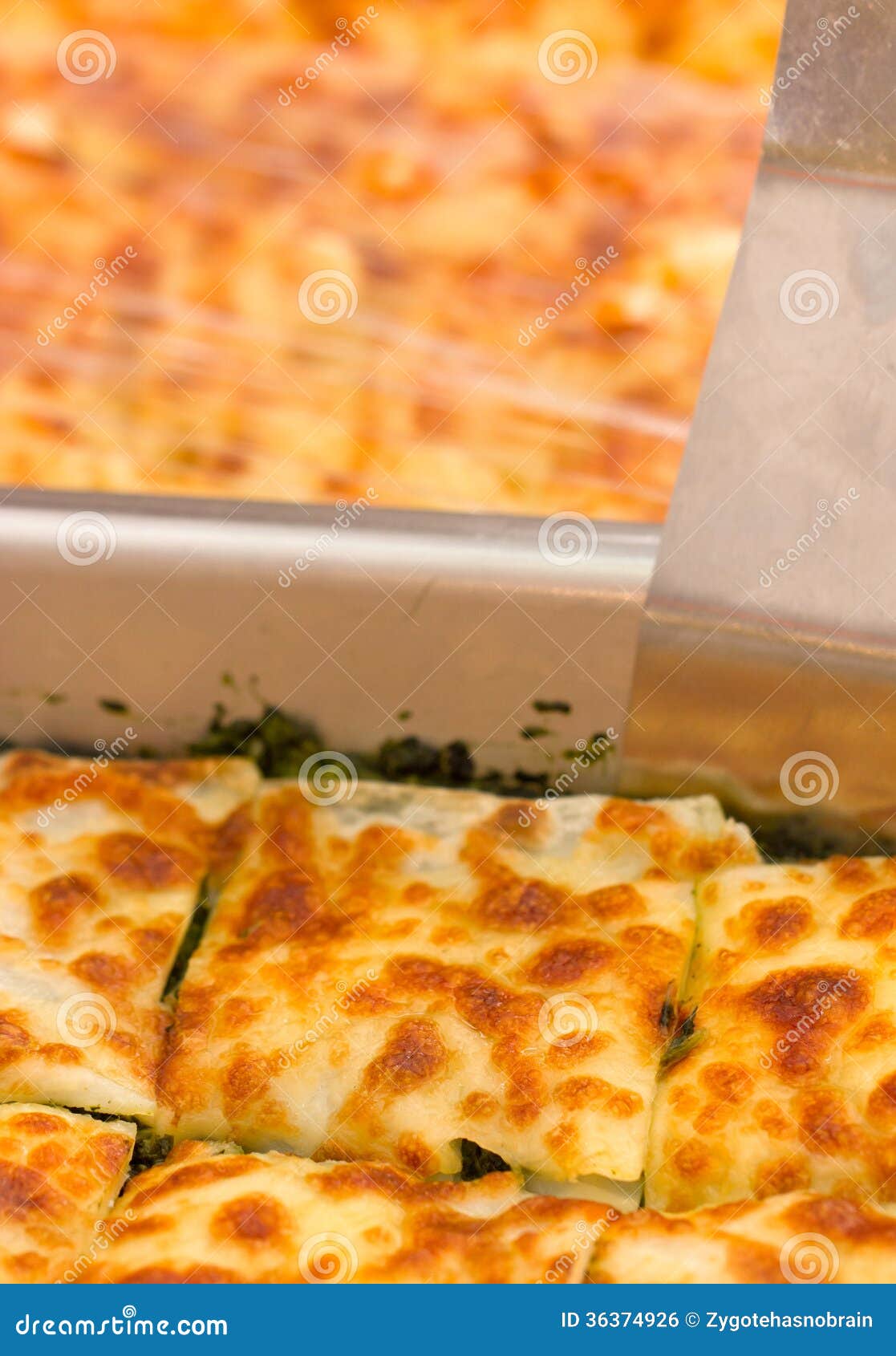 Lasagna Spinach. stock photo. Image of italy, cooking 36374926