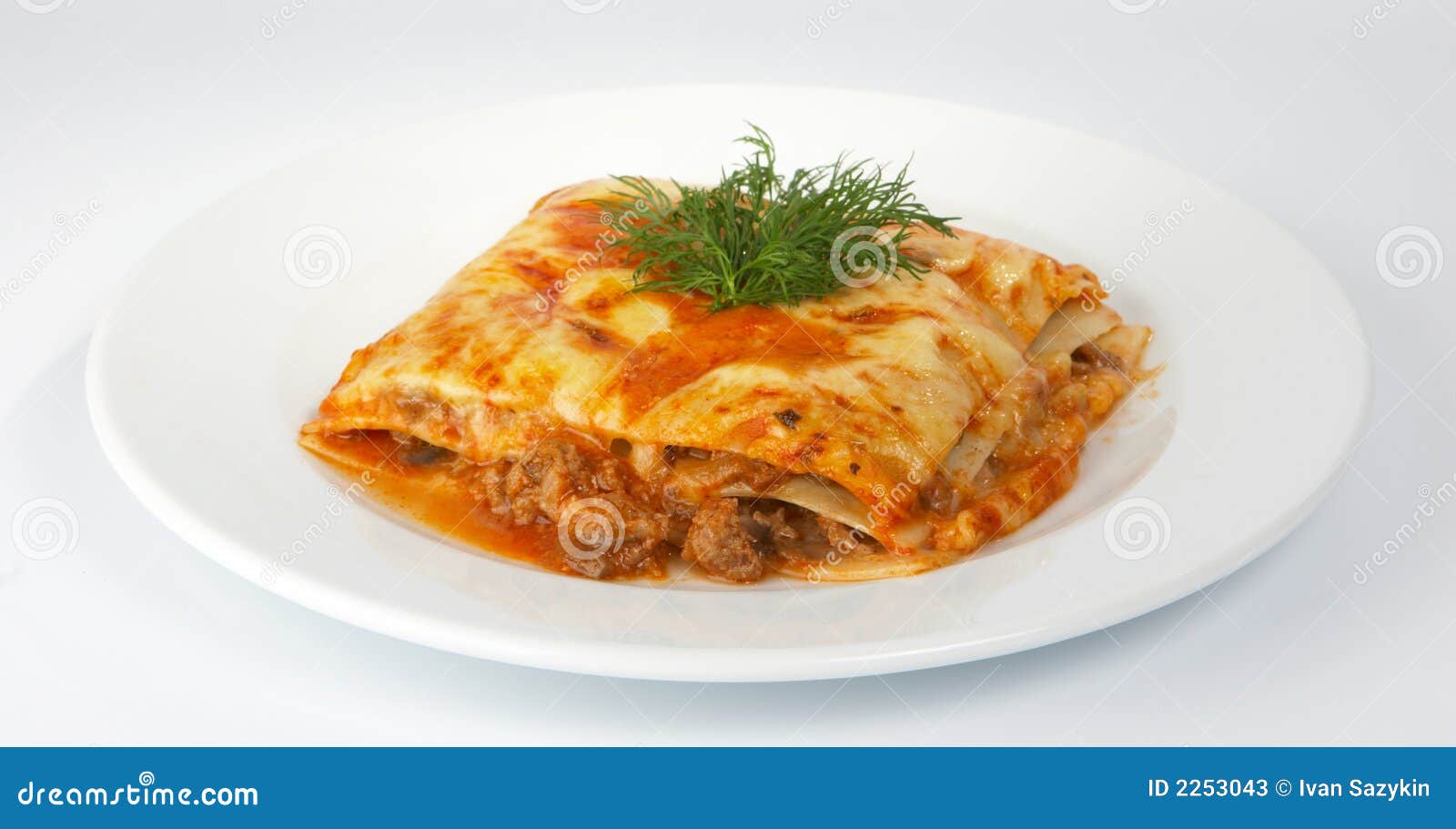 Lasagna with veal. stock image. Image of veal, lasagna 2253043