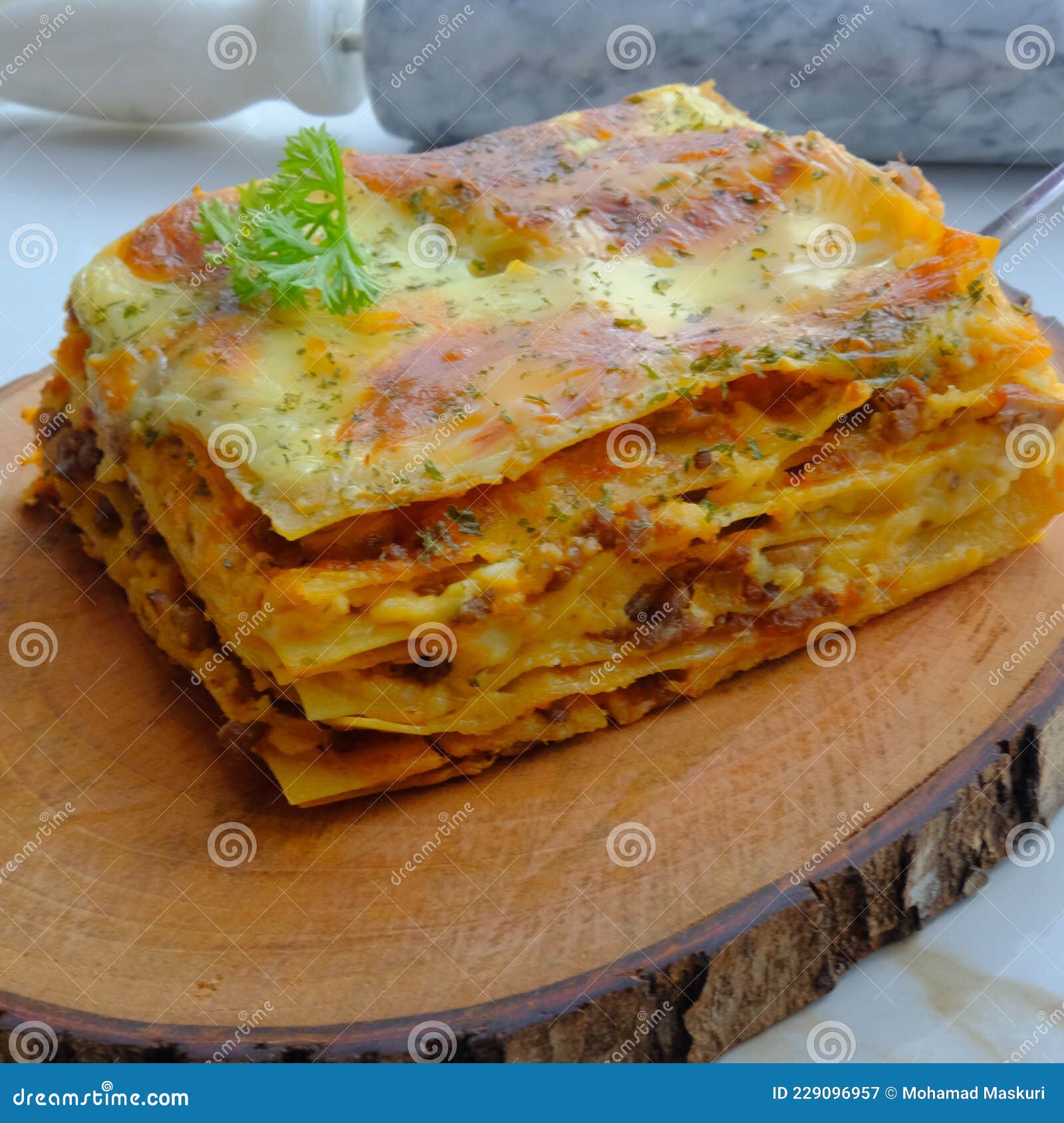 Lasagne Est Une Pâte Cuite Au Four Et Est Un Plat Italien
