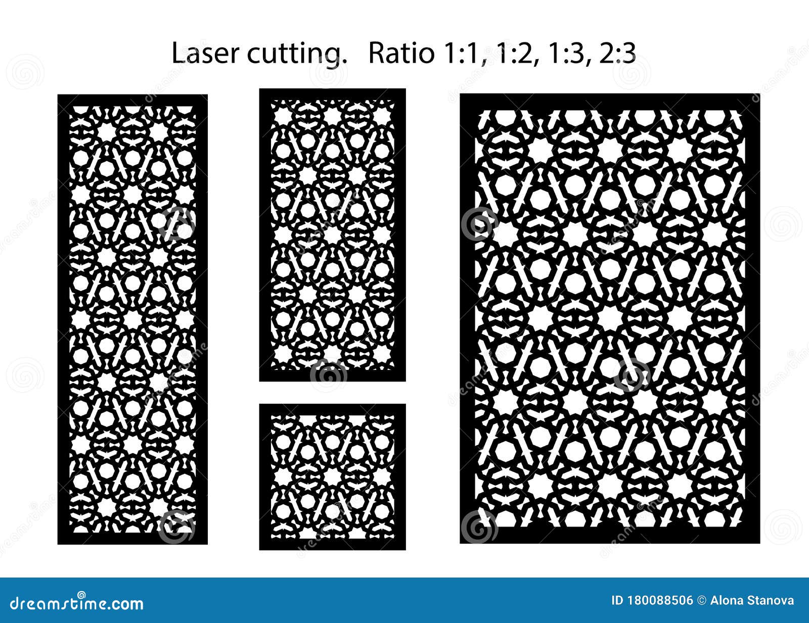 Laser Cut Decorative Vector Panel Set. Jali Design, Cnc Decor, Interior Wall Design. Islamic