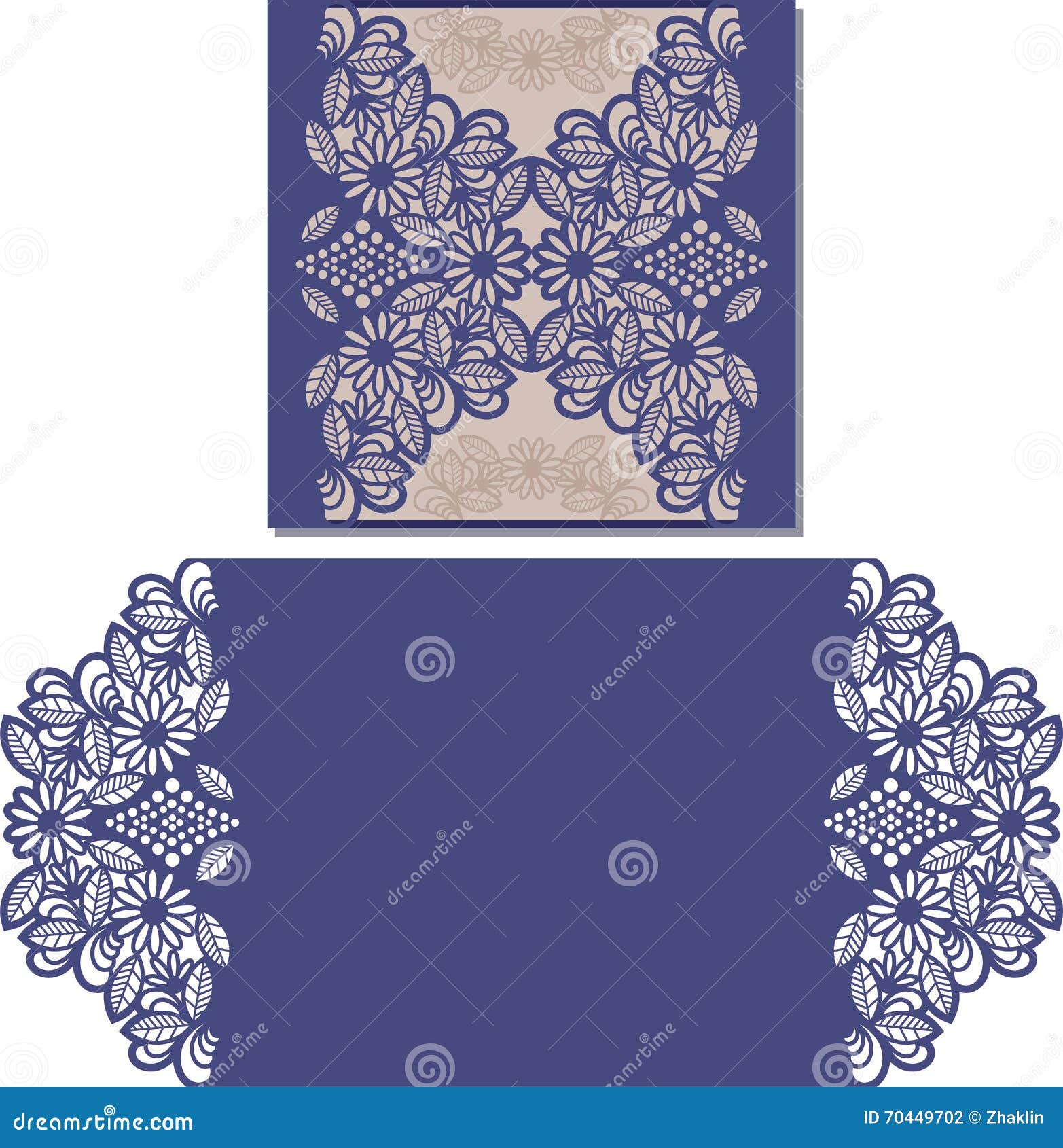 laser cut pattern for invitation card for wedding