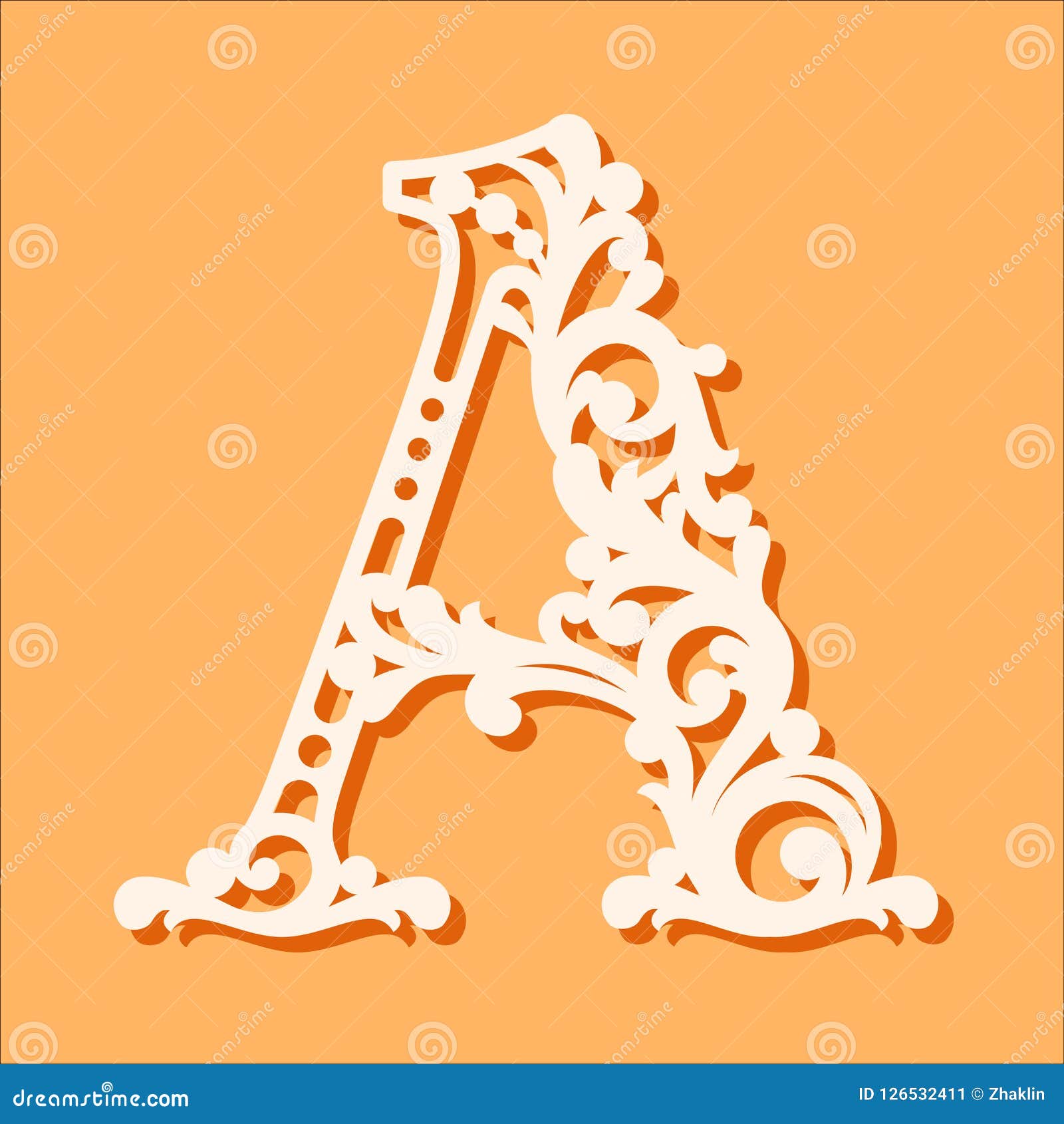 laser cut template. initial monogram letters. fancy floral alphabet letter.