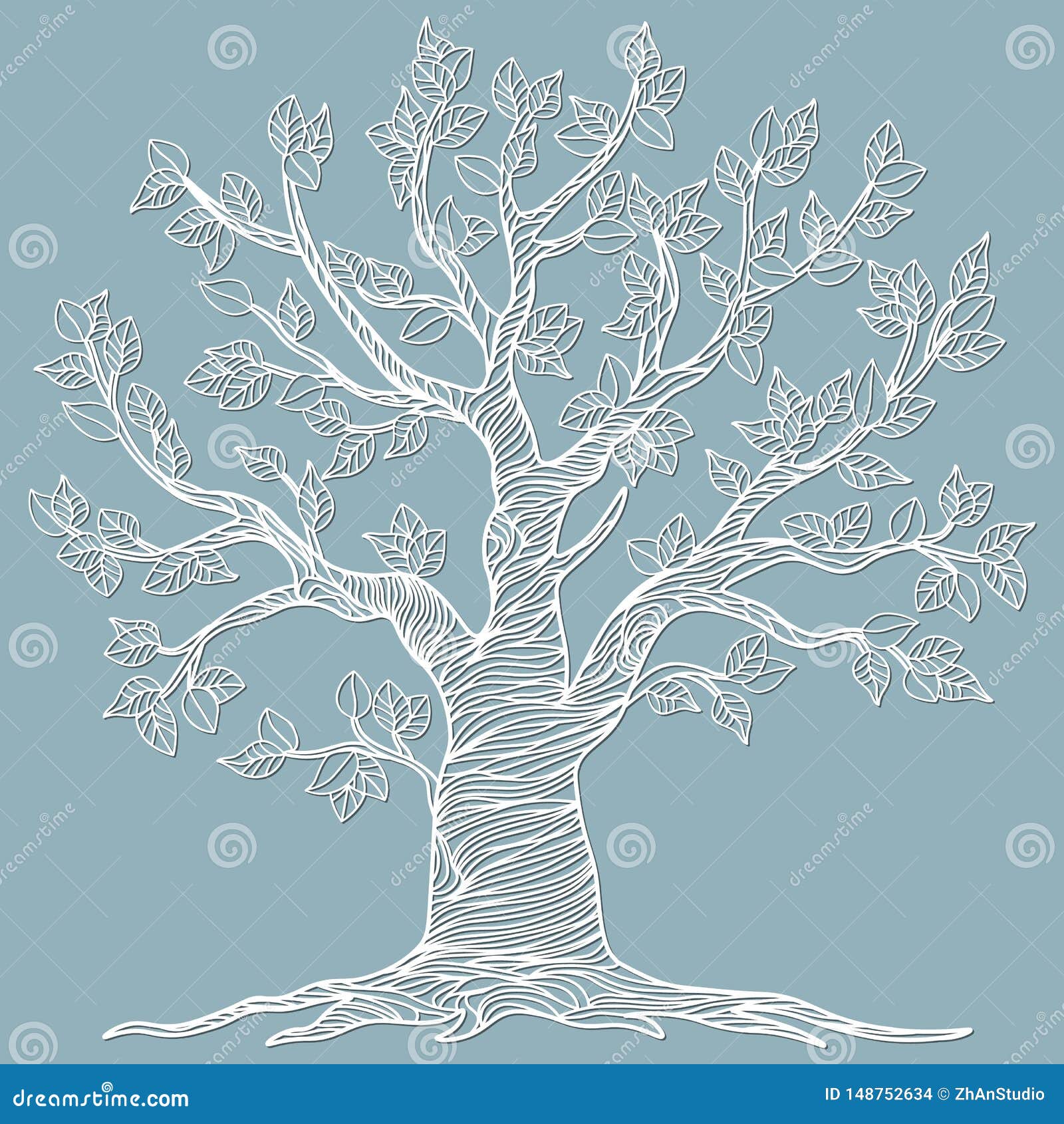 laser cut.  . laser cutting template tree. paper cutting. plotter and screen printing. serigraphy