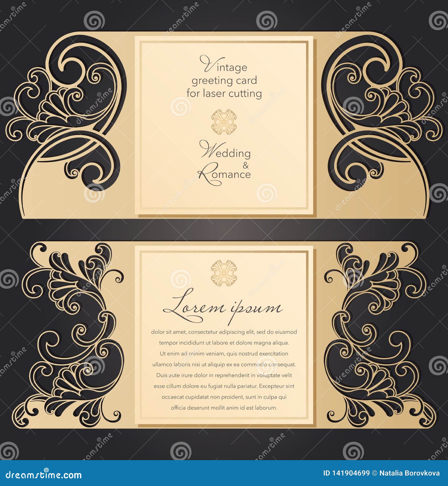 Details about   Wedding Invitation Laser Cut Floral Design Scenic Style For Event Party Supplies 