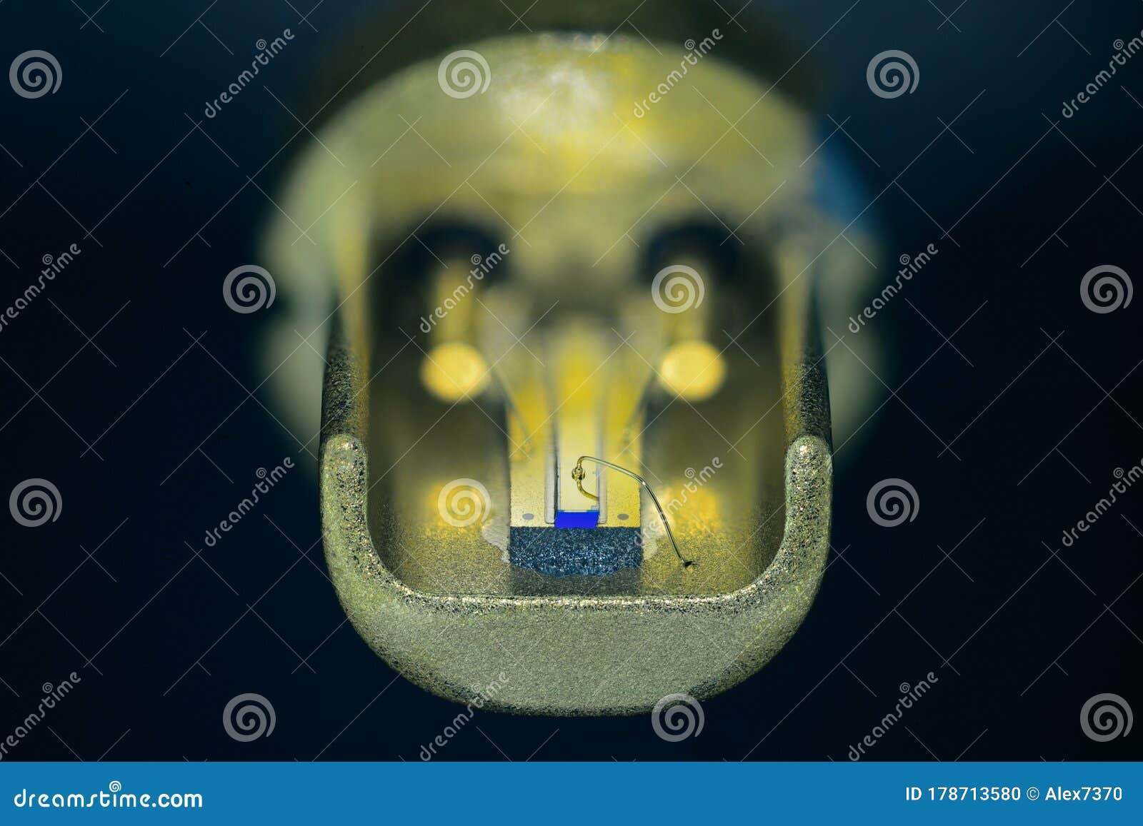 Laser Diode, Taken from a Dvd Drive Stock Photo Image of electrical