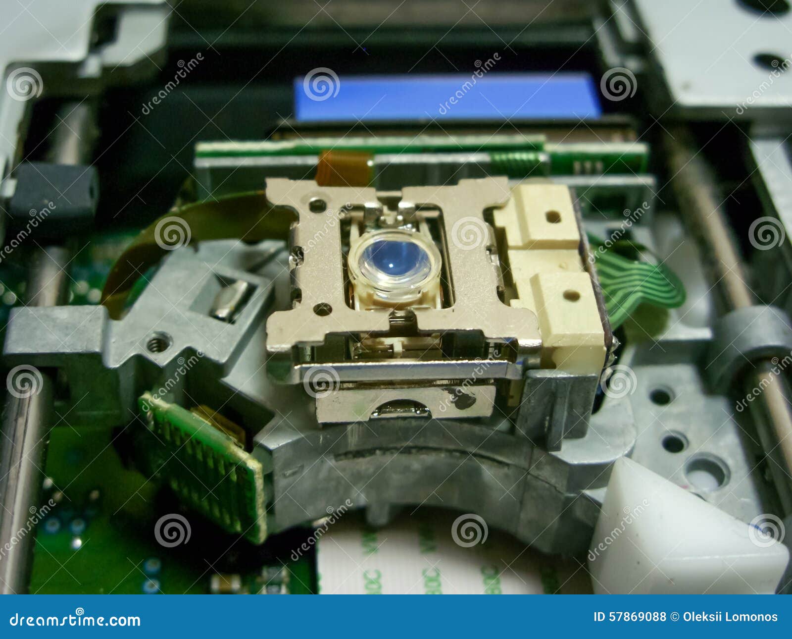 Laser in the DVD drive stock photo. Image of reads, lights 57869088
