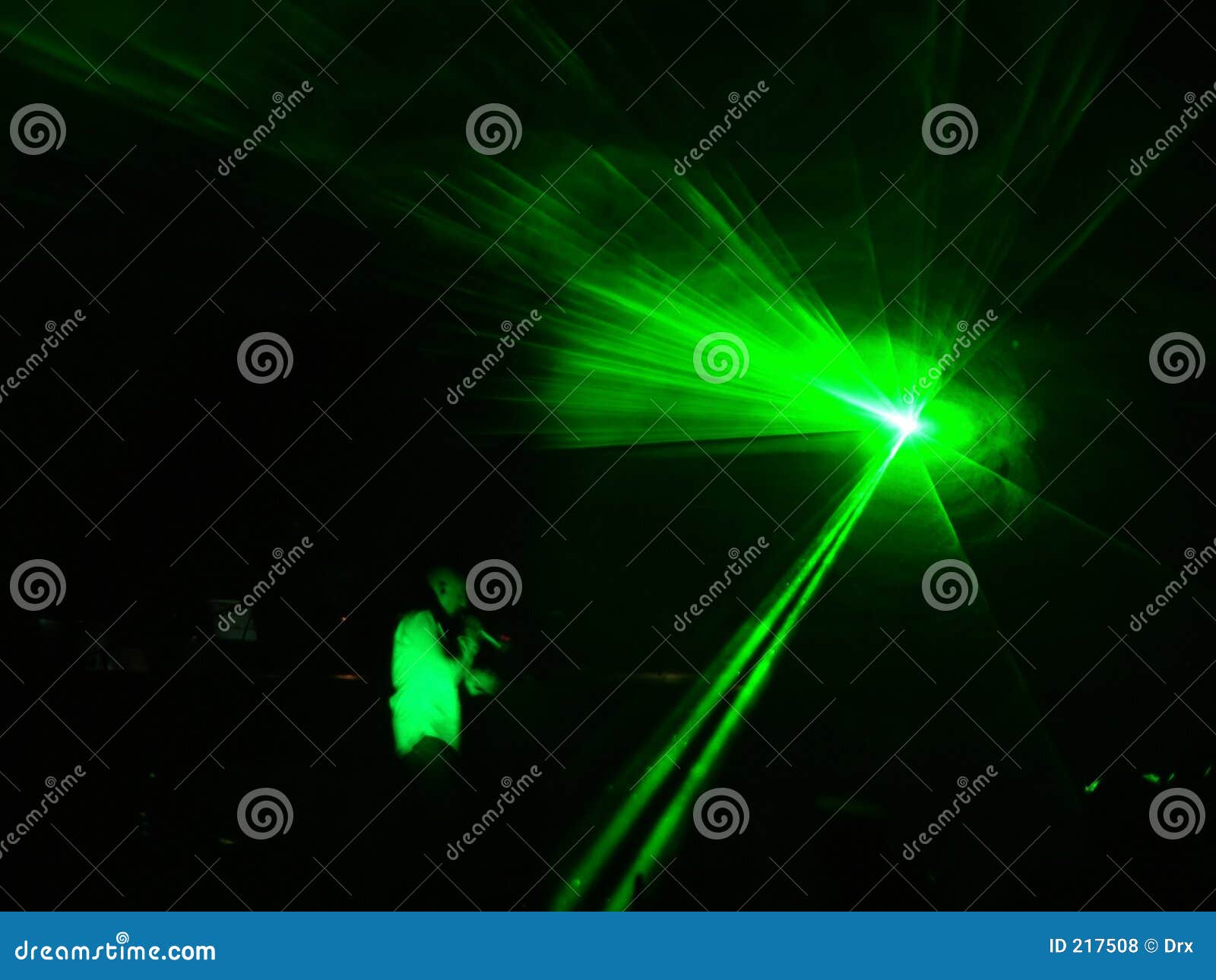 Laser Effects on a DJ Performance Stock Photo Image of night