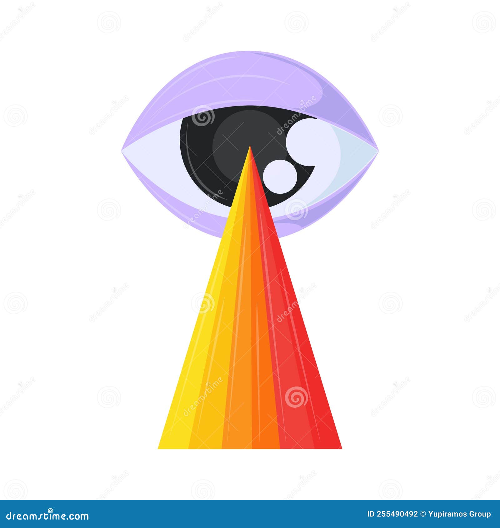 Laser Eye Effect 90s Modern Stock Vector Illustration of light, eyes